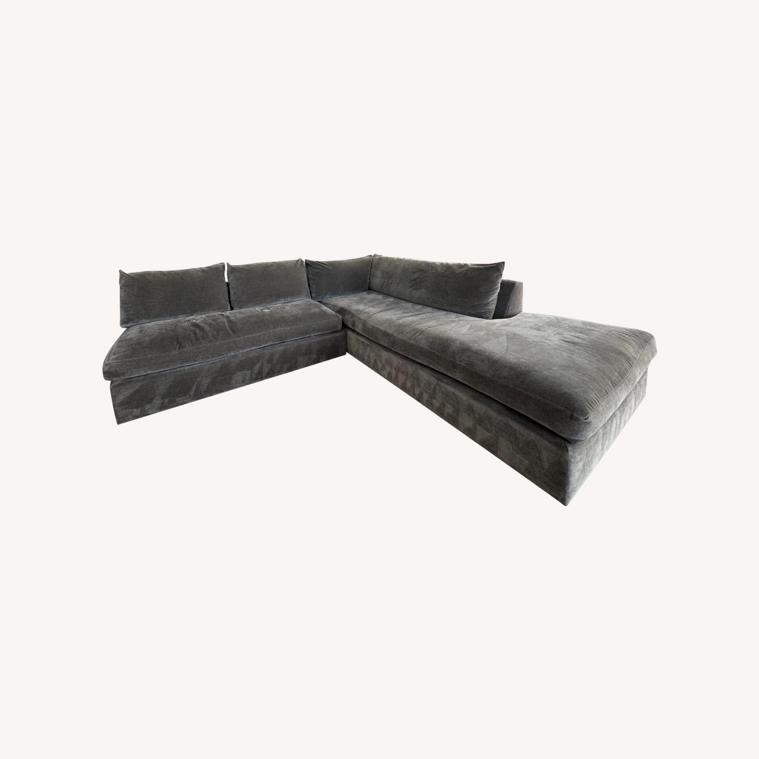 Kreiss Gray Sofa Two Piece Sectional - image-7