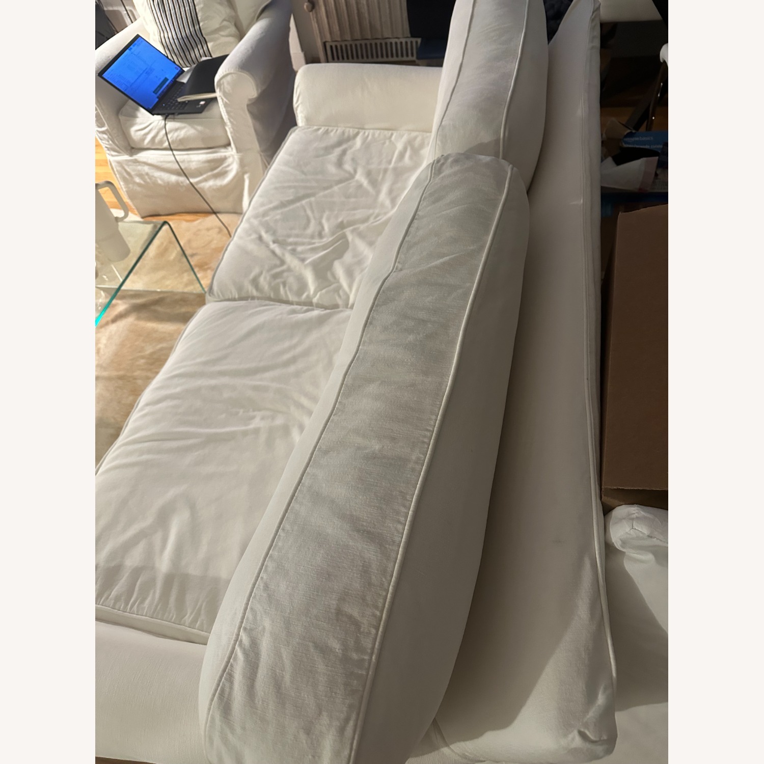 Crate & Barrel Slipcover Sectional - image-3