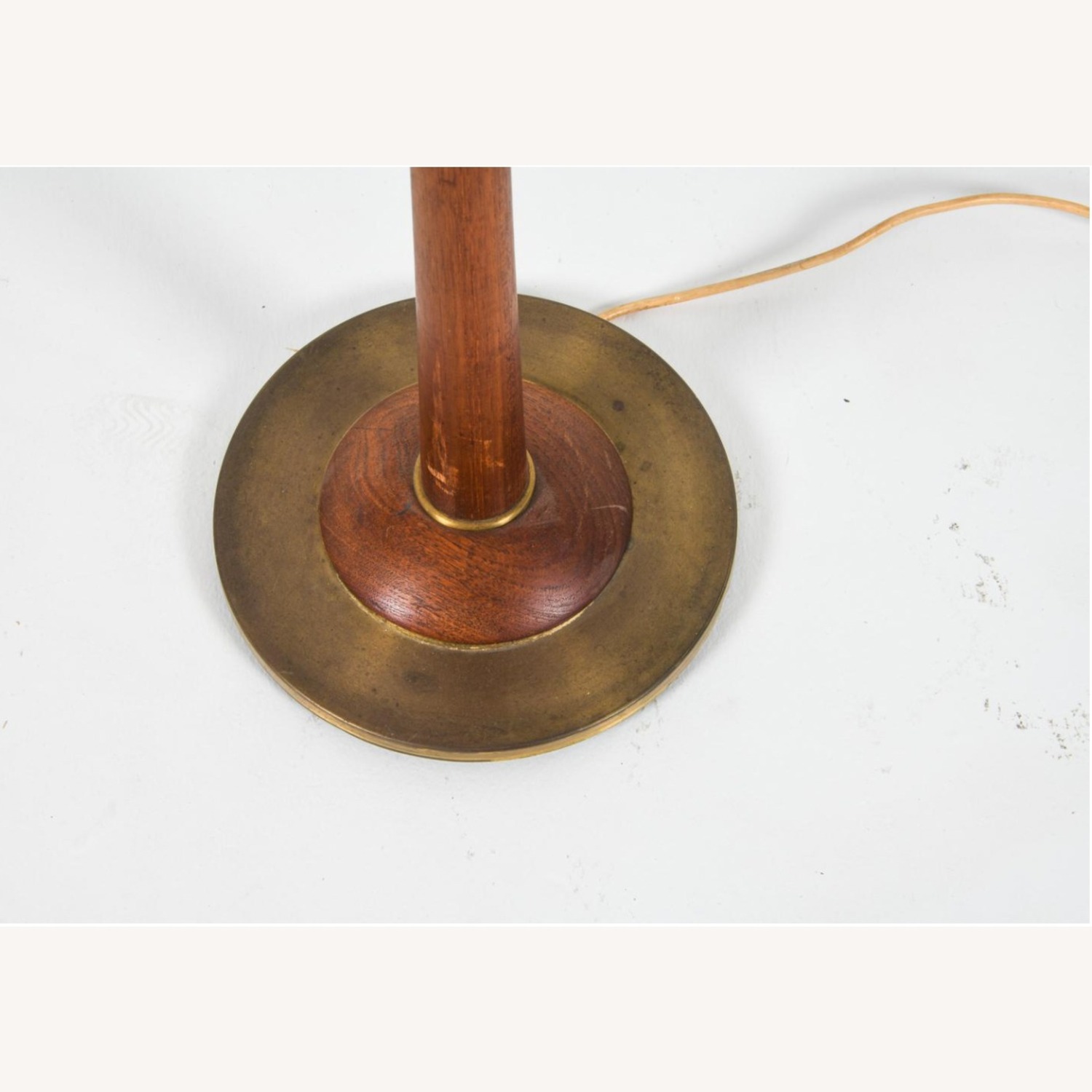 Danish Teak and Brass Dual-arm Floor Lamp, 1960s - image-5