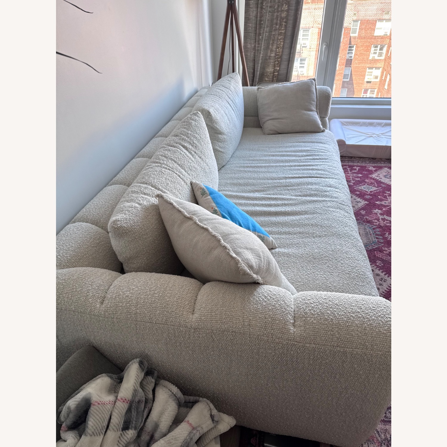 Crate & Barrel Cambria Boucle Sofa - image-3