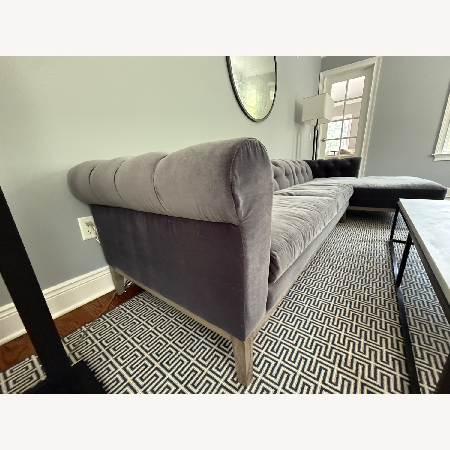 RH Italia Chesterfield Right-Arm Sofa Chaise - image-3