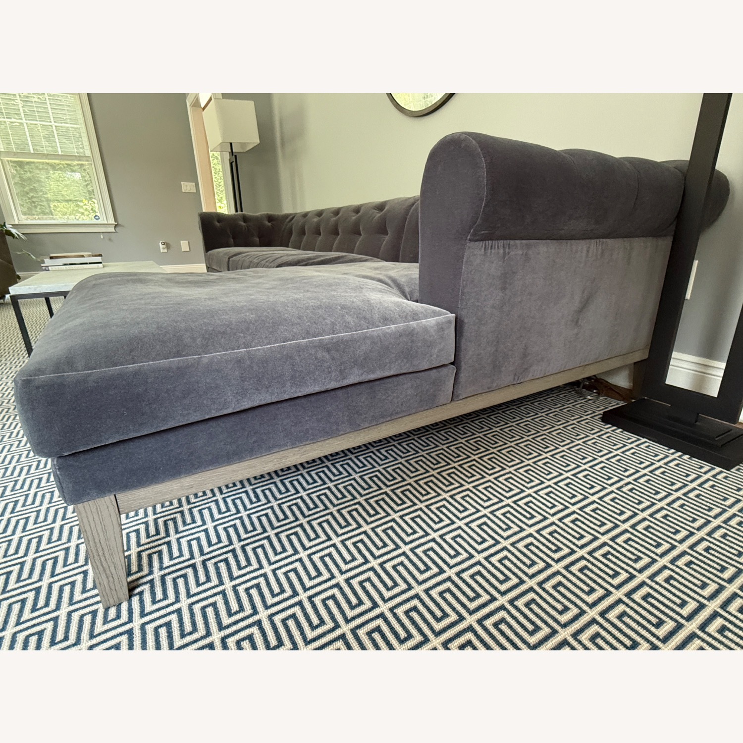RH Italia Chesterfield Right-Arm Sofa Chaise - image-4