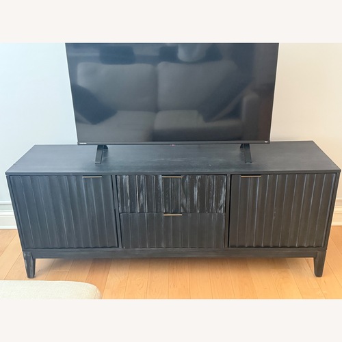 Used Target Studio McGee Black TV Stand for sale on AptDeco