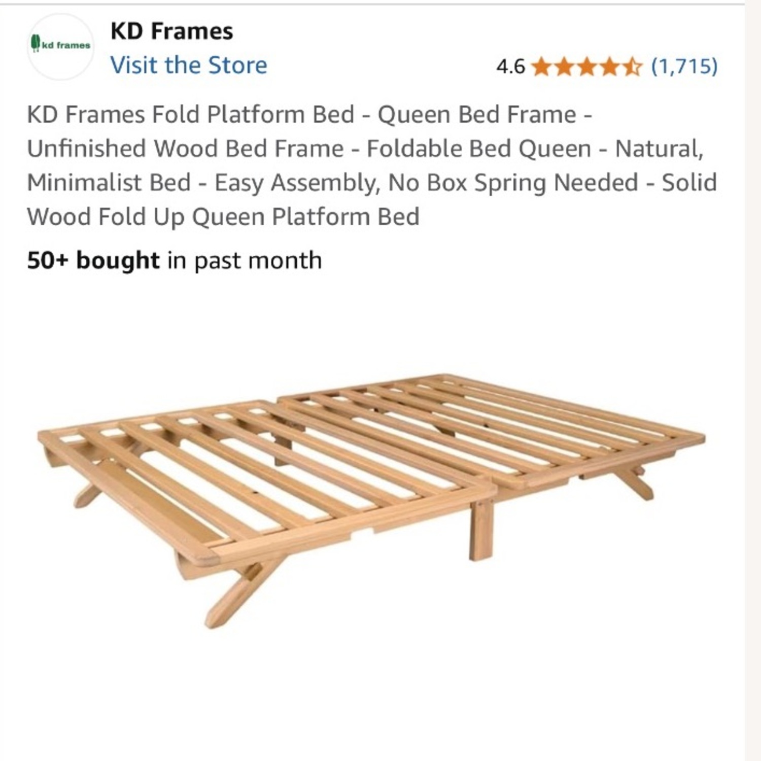 KD Frames Fold Platform Bed - image-4