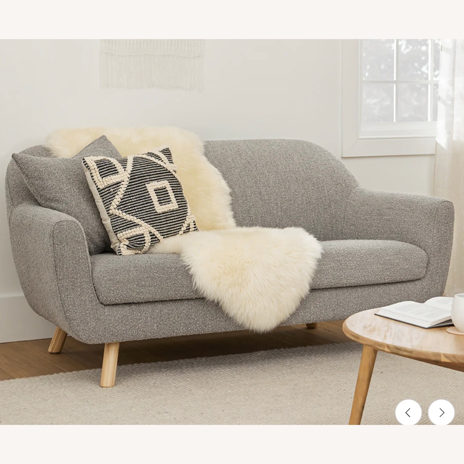 Article Gabriola 64" Loveseat - Dover Gray Bouclé - image-3