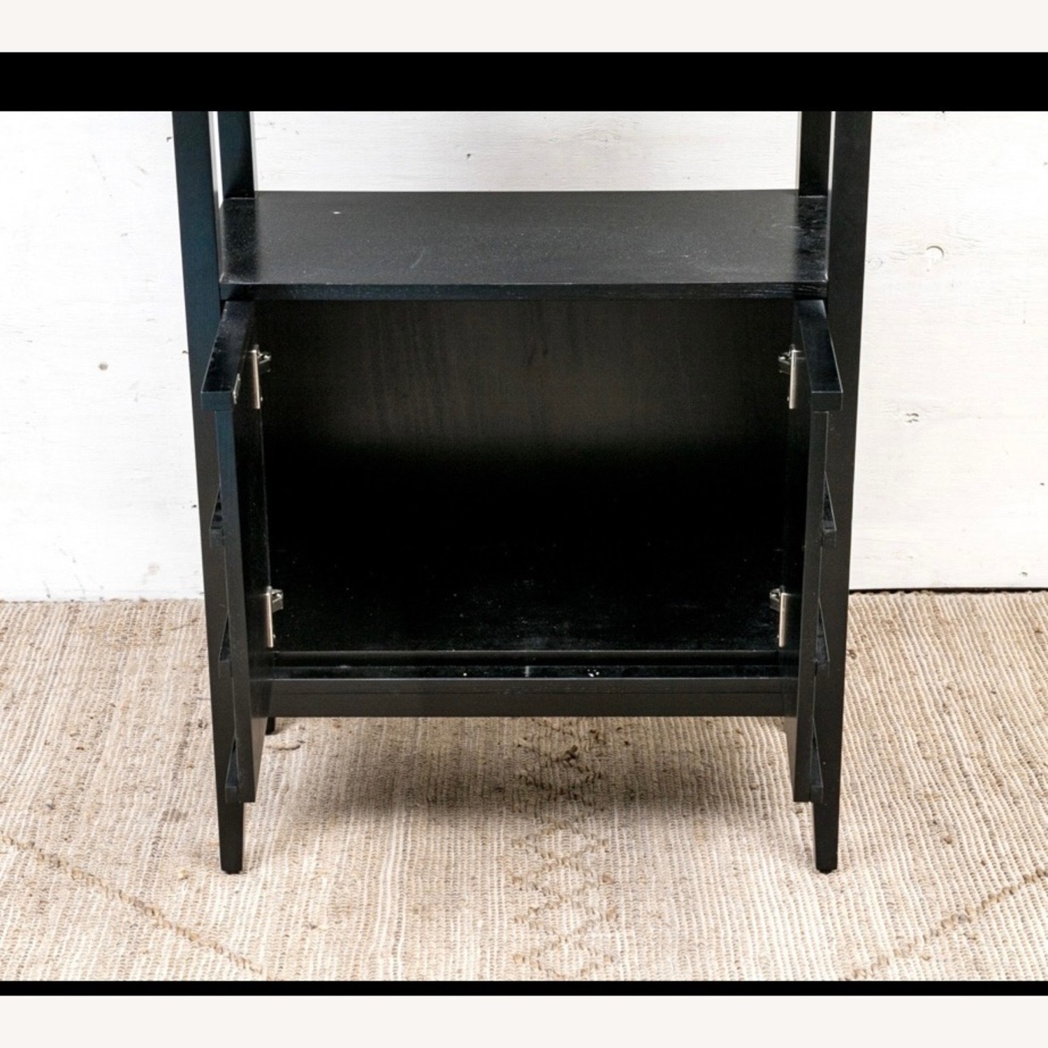 Crate & Barrel Tate Black Wooden Bookshelf - image-3