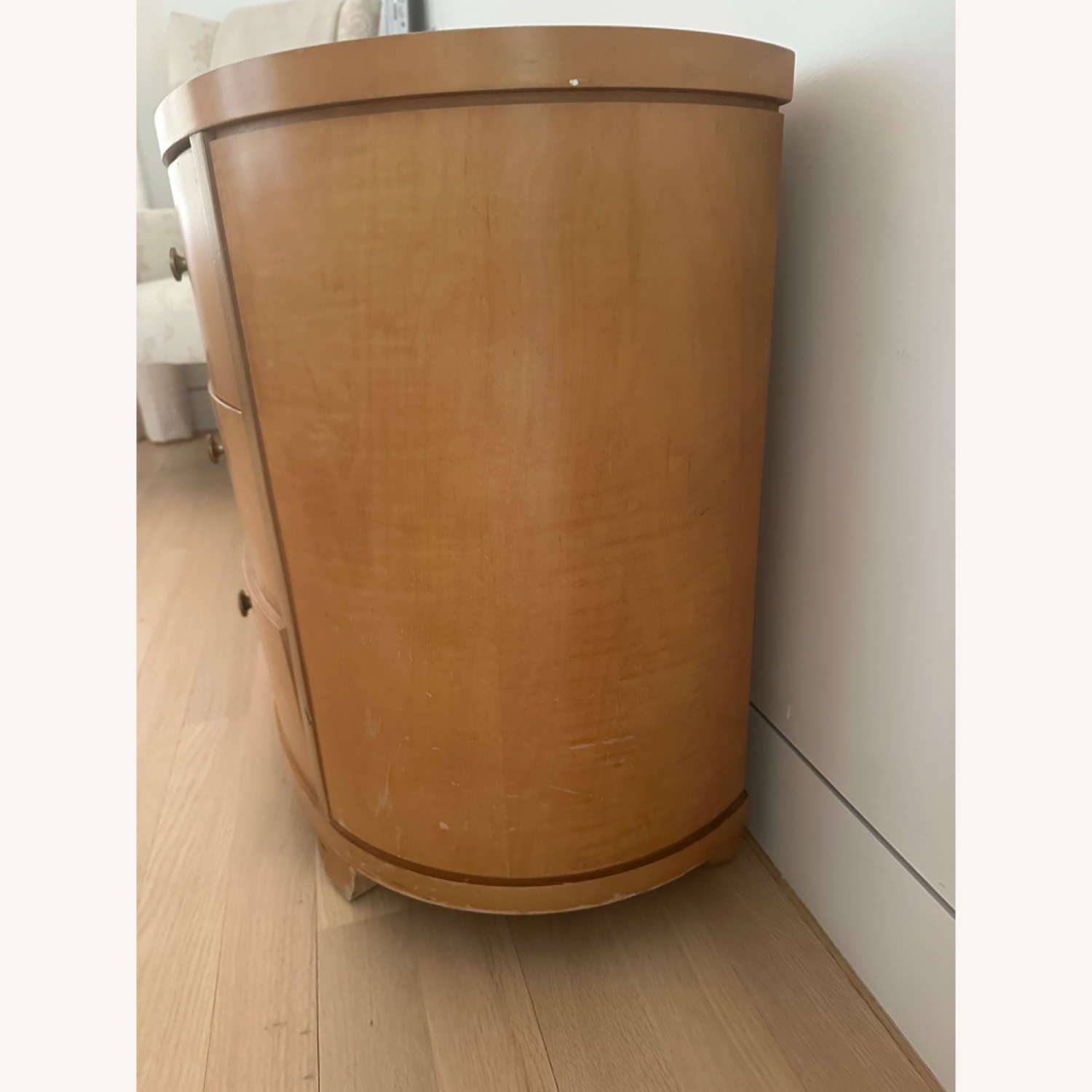 Drexel 3 Drawer Demi Lune Nightstand - image-2