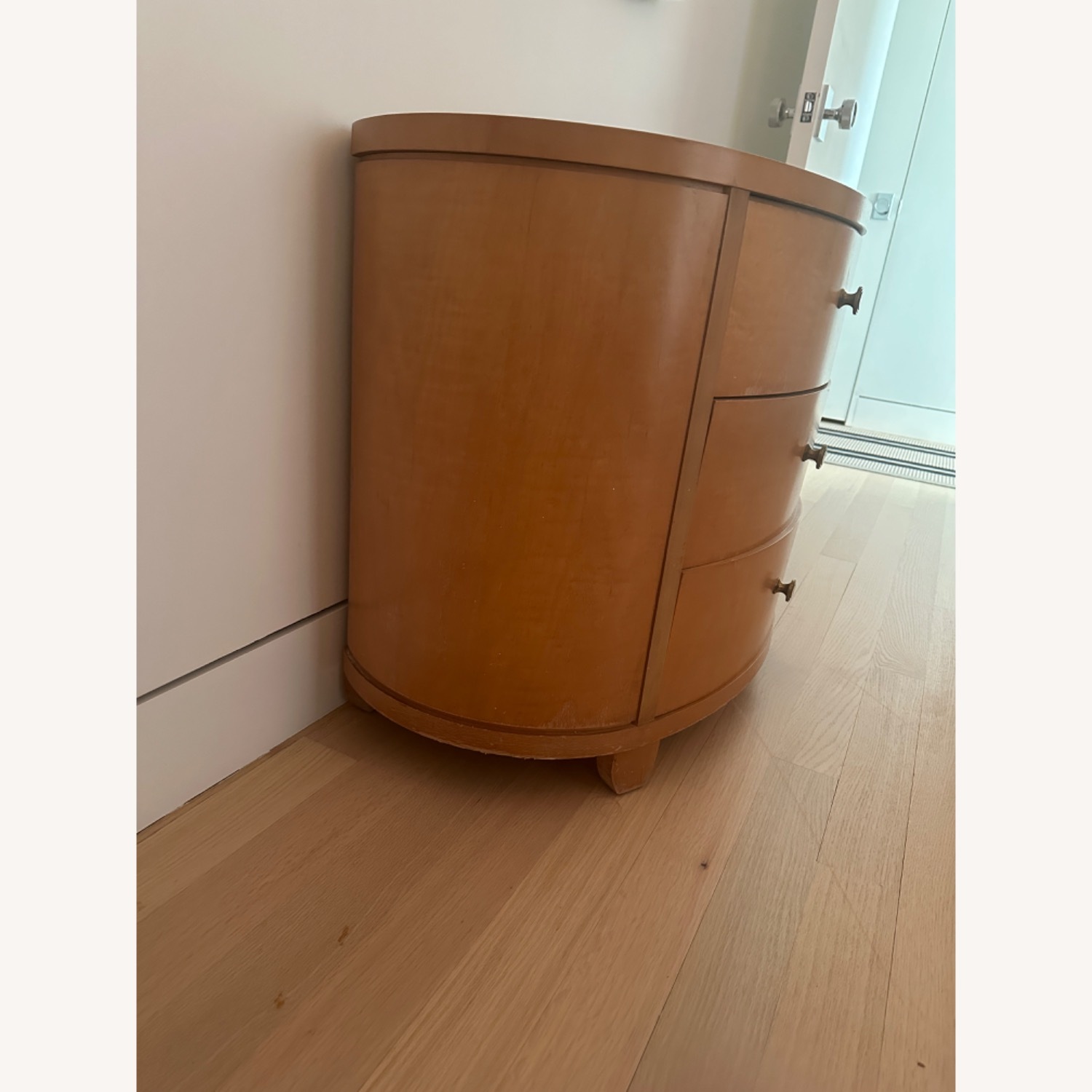 Drexel 3 Drawer Demi Lune Nightstand - image-3