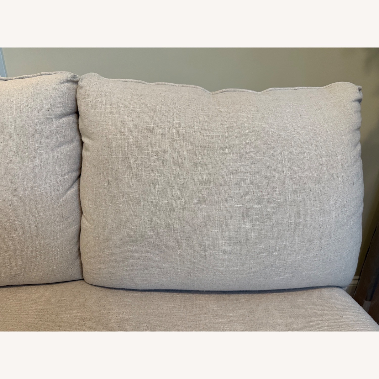 Comfortable Sandstone Linen Loveseat  - image-3