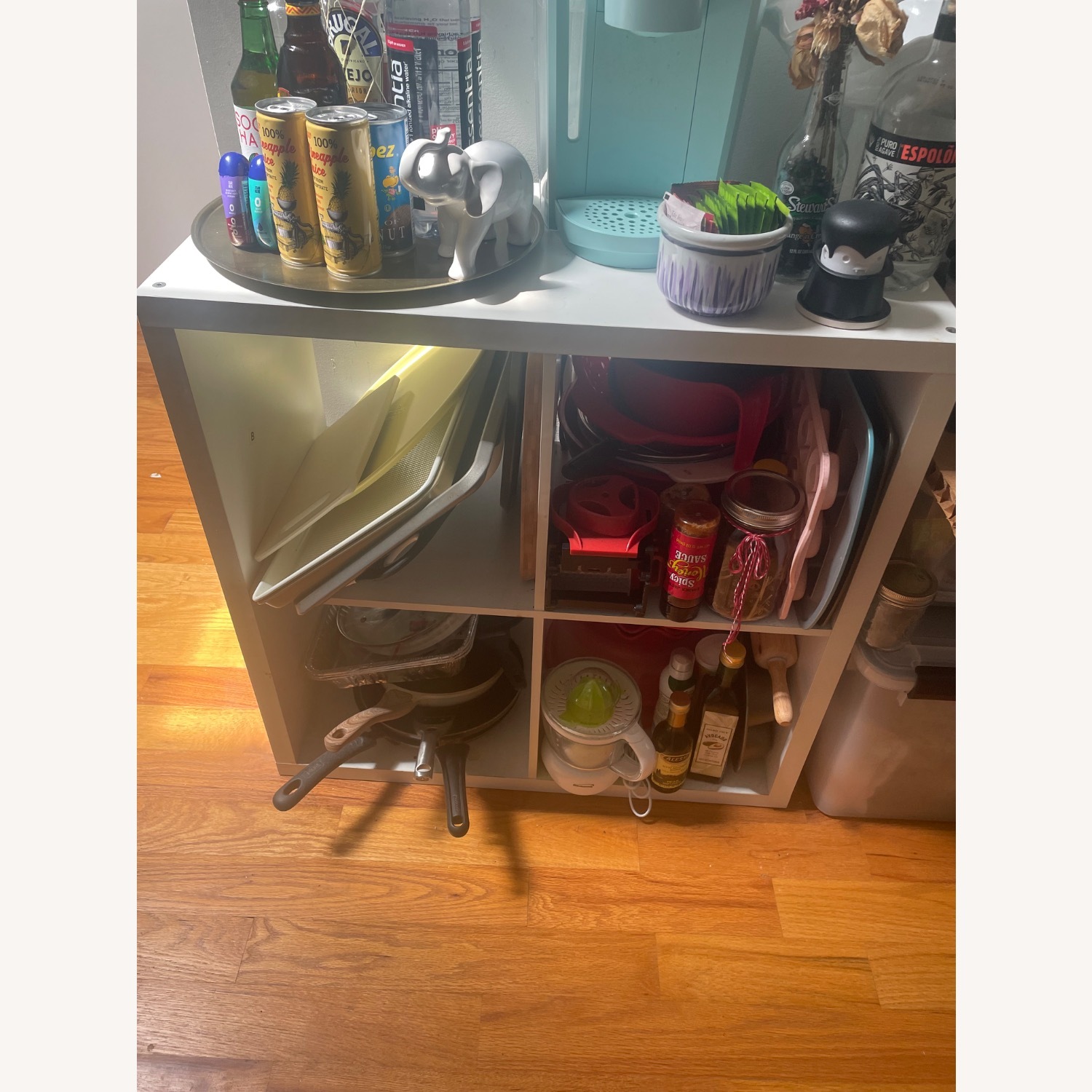 IKEA White 4-Cube Bookcase/Storage Unit - image-1