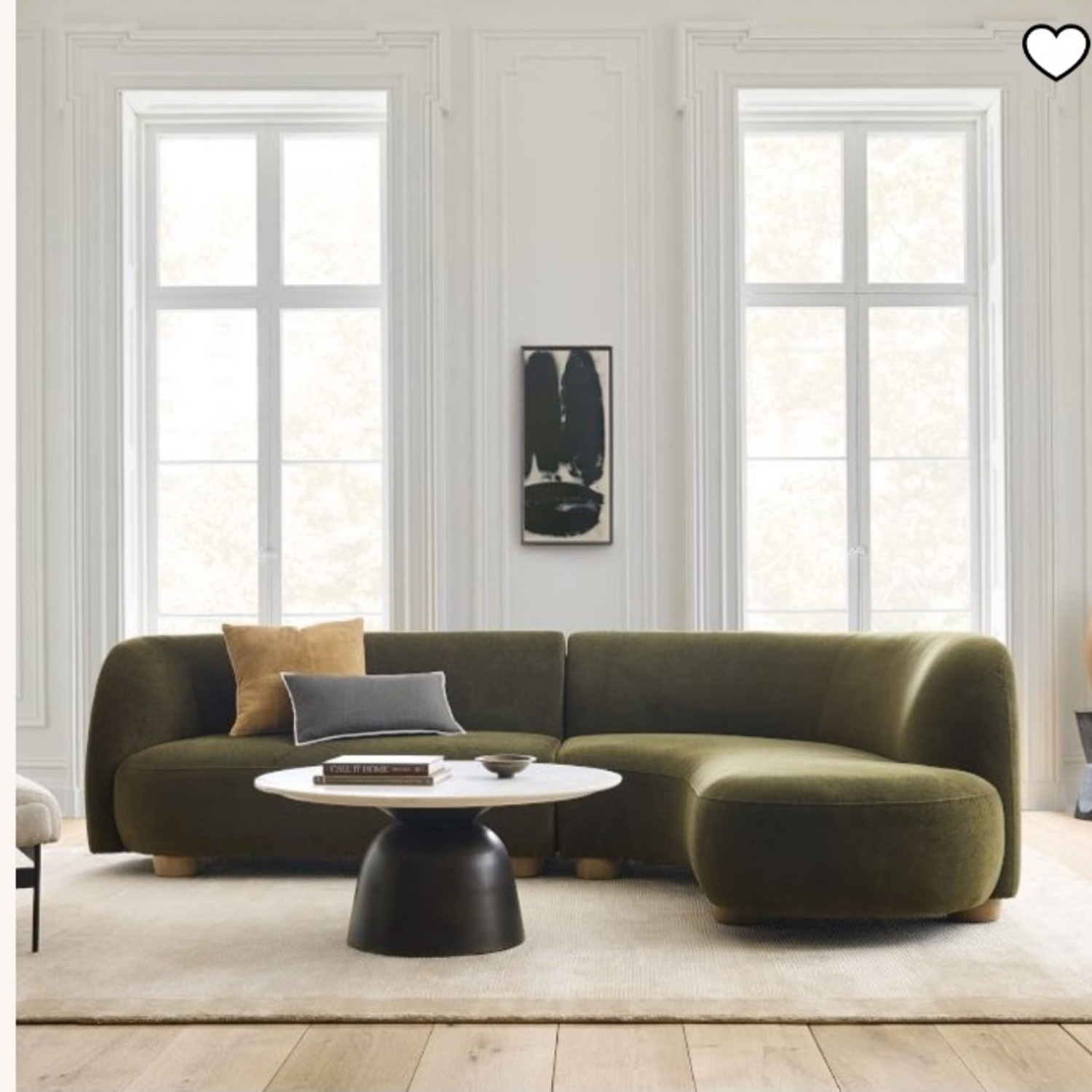 West Elm 2-Piece Wedge Chaise Sectional (111.5") - image-1