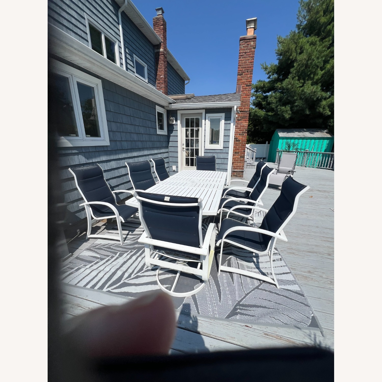 Outdoor Dining Table With 8 Chairs - image-1