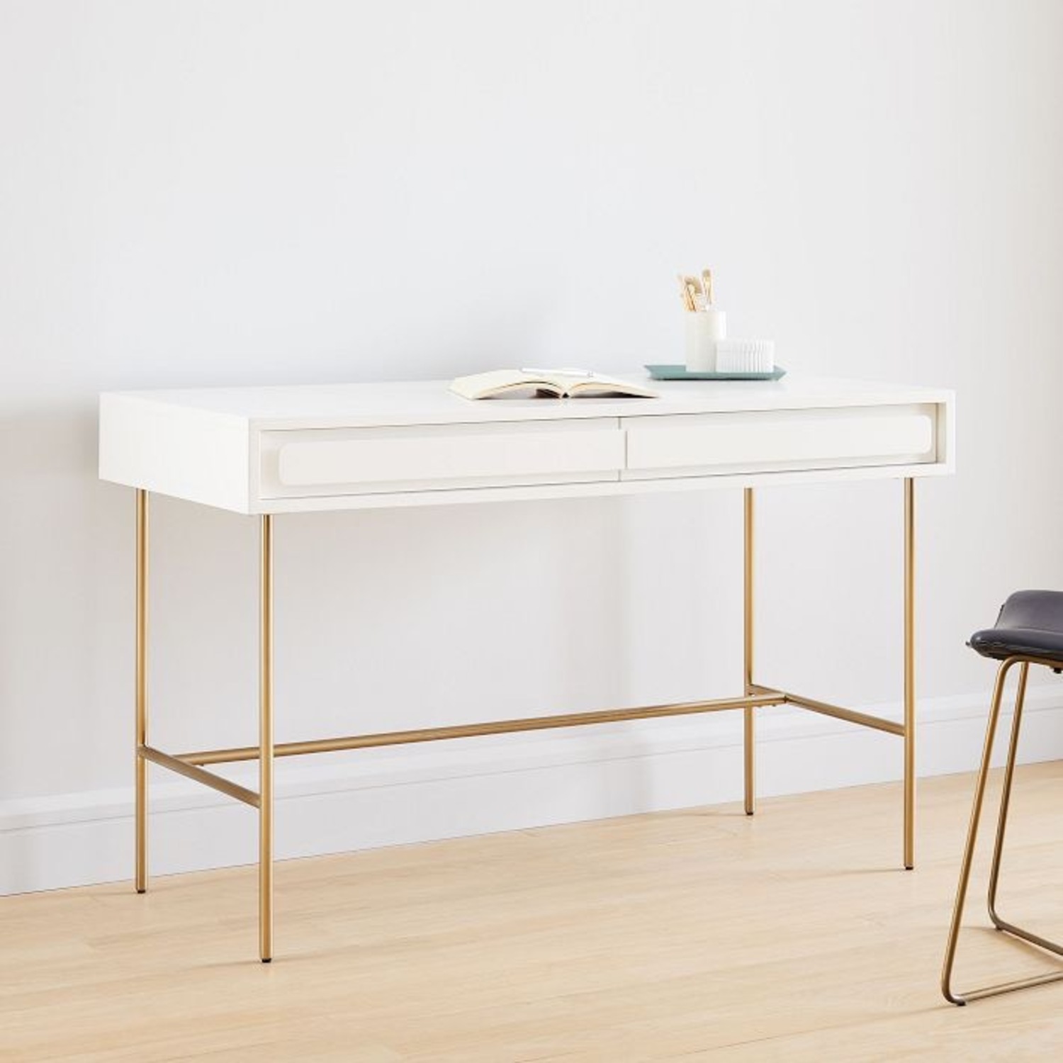 West Elm Gemini Office Desk 48” - image-1