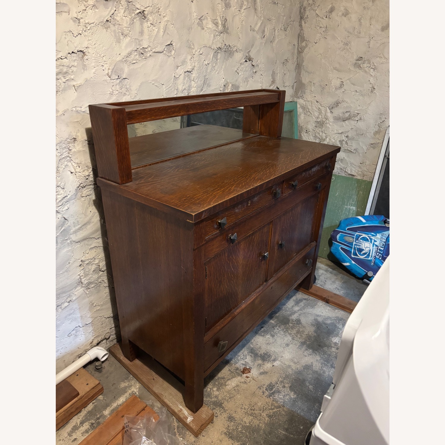 Mission Style Antique Dining Set - image-7