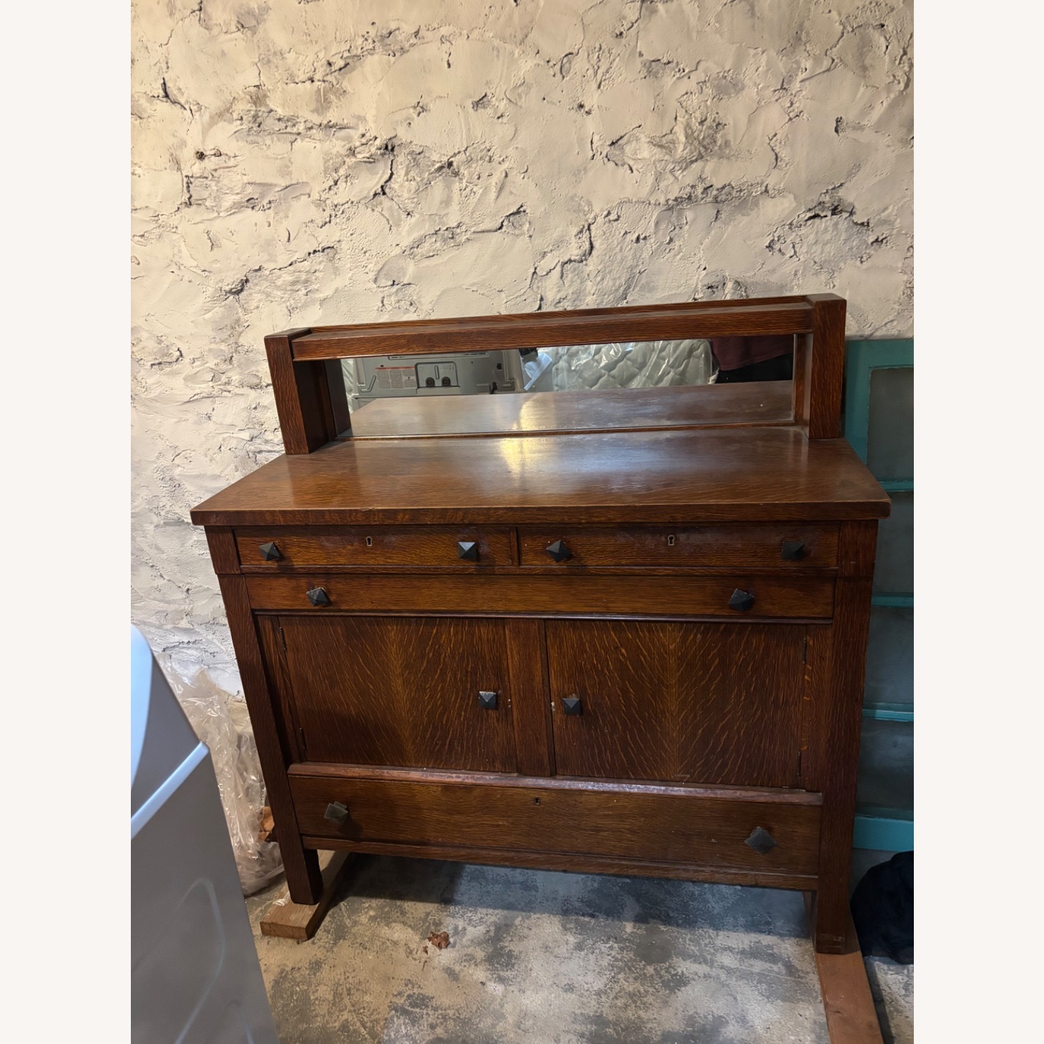 Mission Style Antique Dining Set - image-6