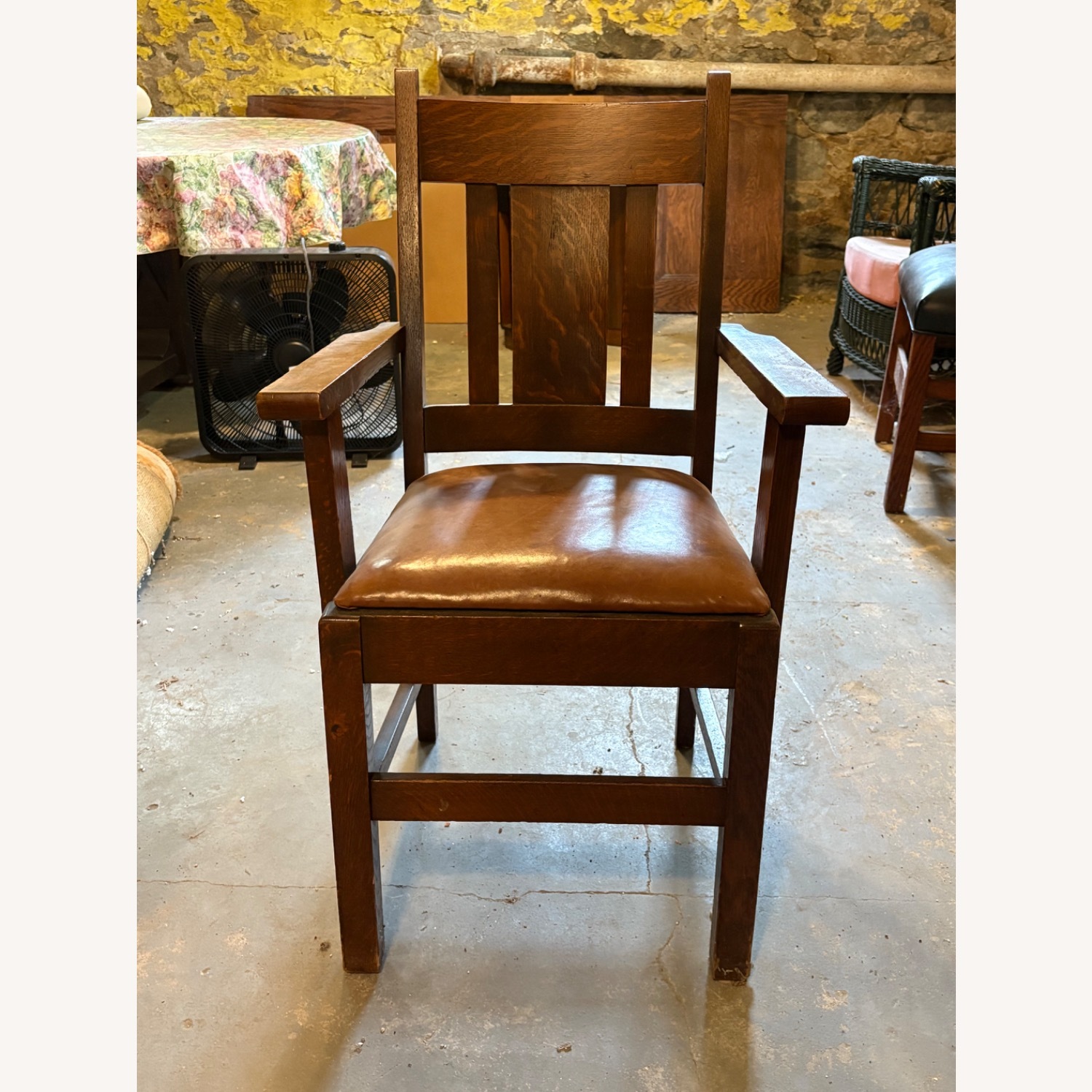 Mission Style Antique Dining Set - image-4