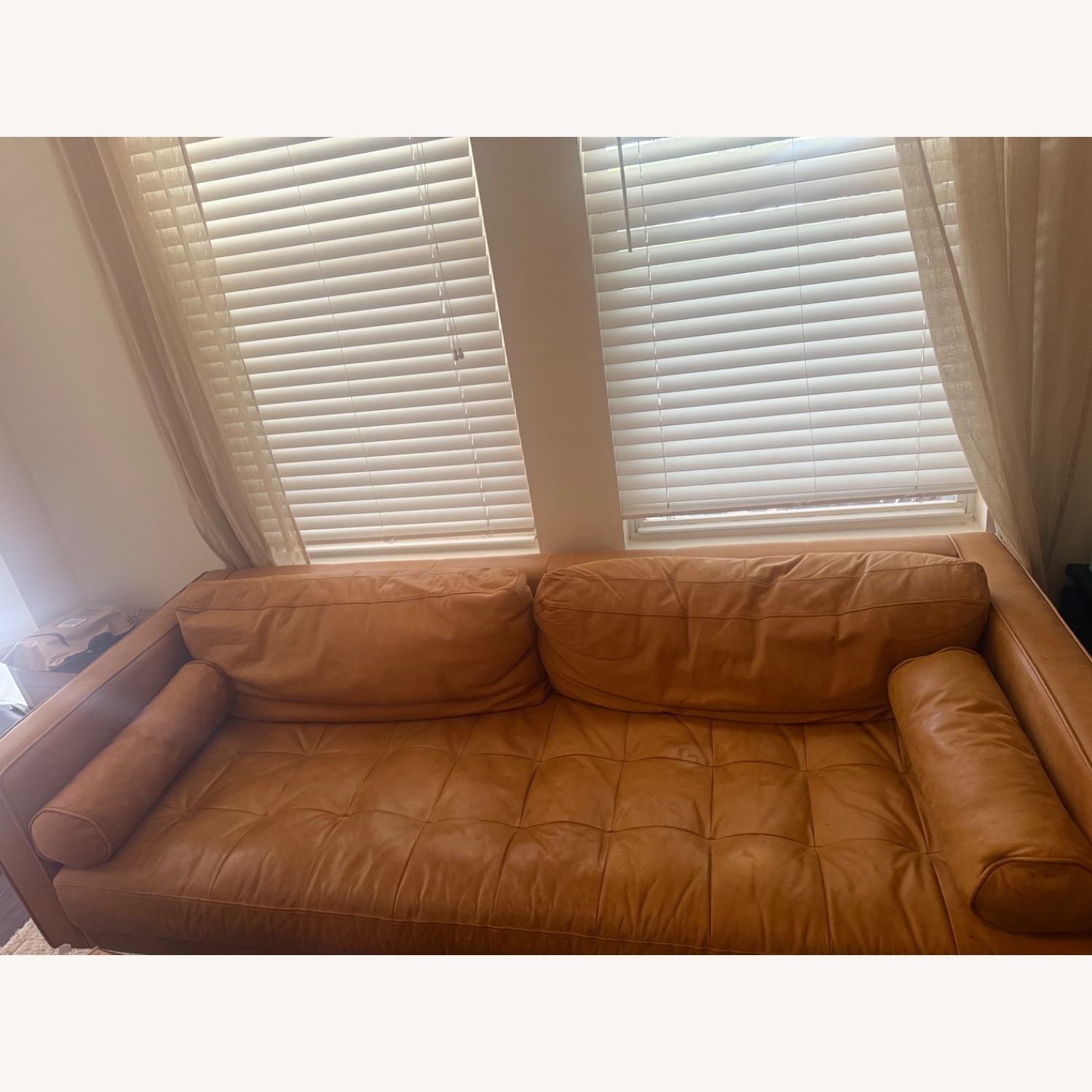 Napa 88.5 Italian Leather Sofa - image-1