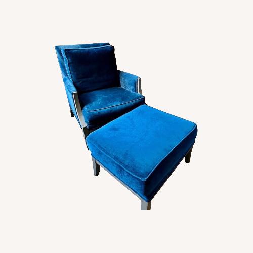 Used Ethan Allen Grayson Lounge Chair and Ottoman for sale on AptDeco