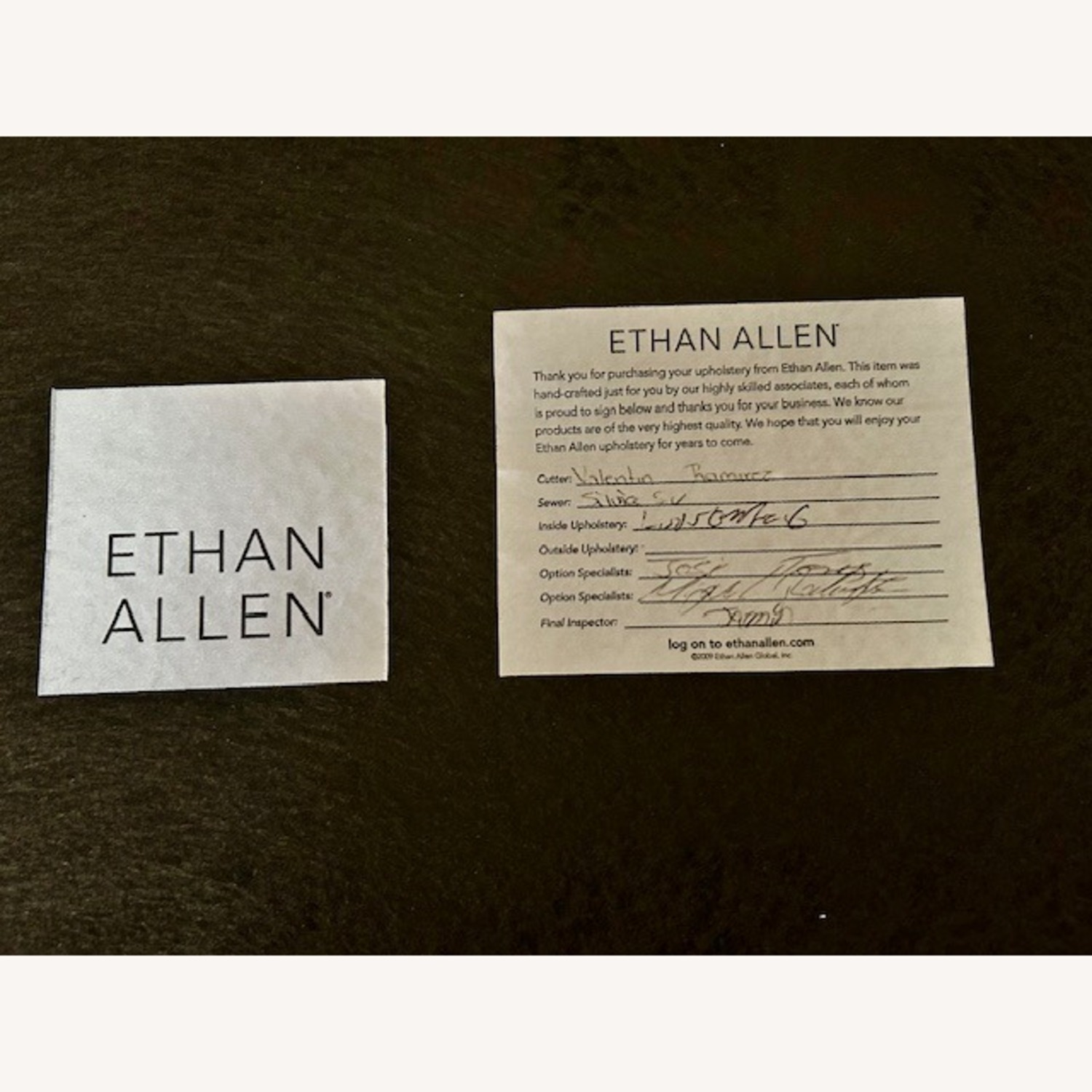 Ethan Allen Grayson Lounge Chair and Ottoman - image-1