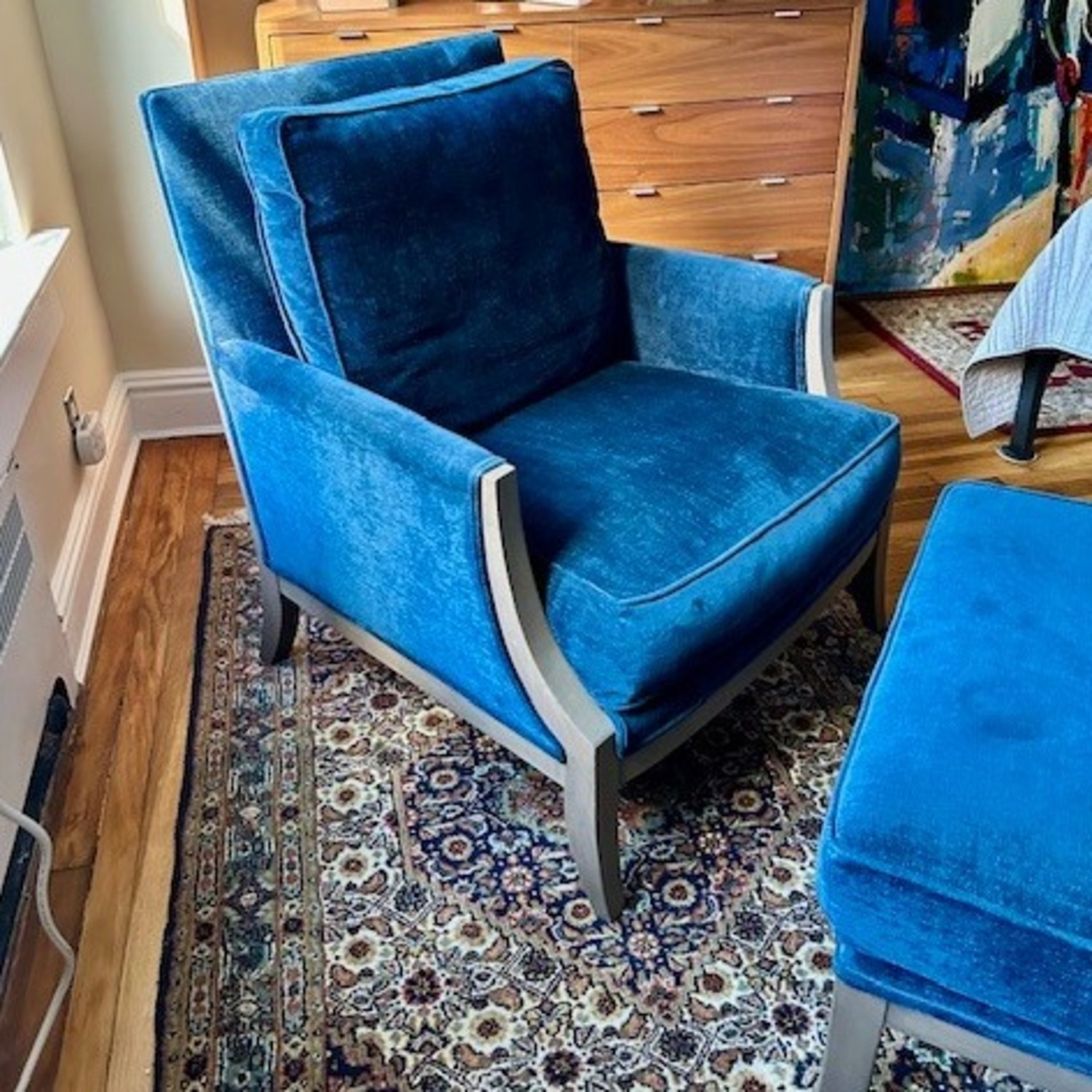 Ethan Allen Grayson Lounge Chair and Ottoman - image-3