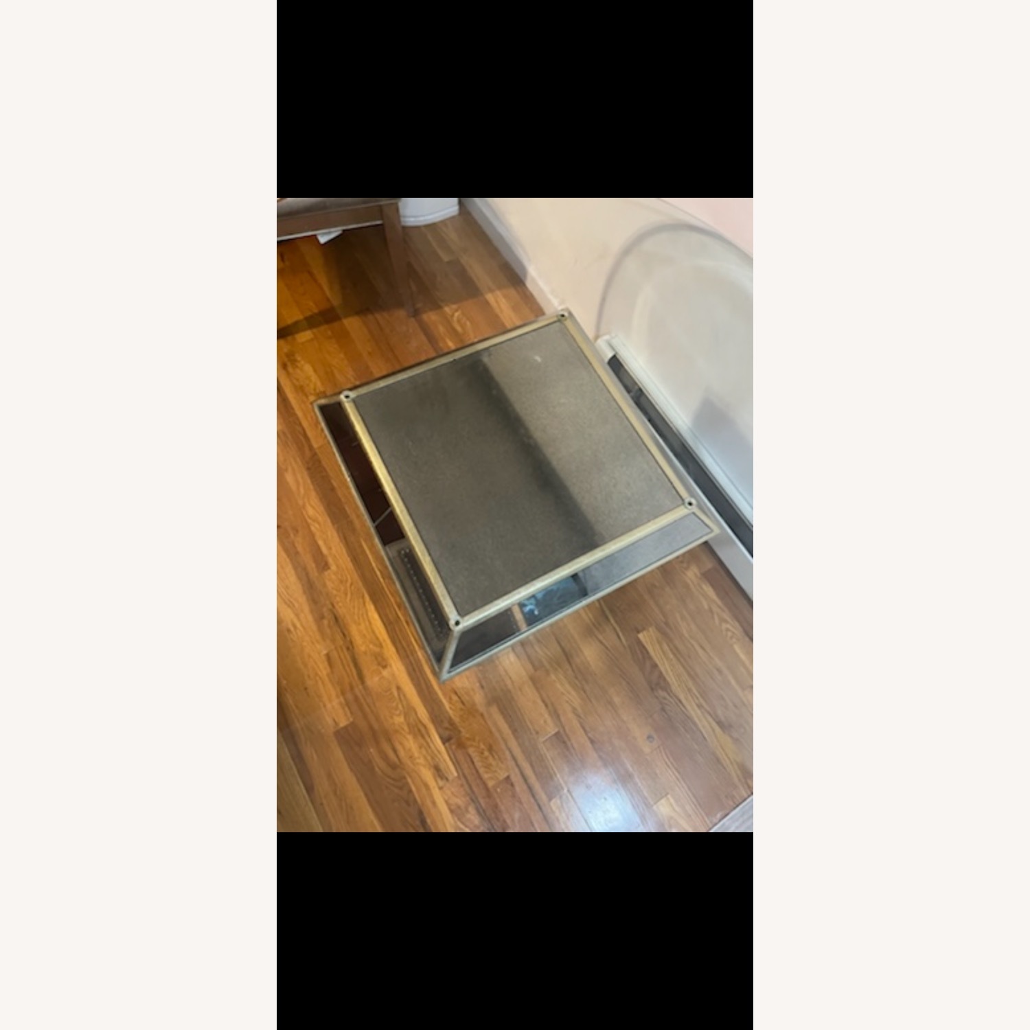 Macy’s 45 inch Silver Mirrored Table - image-7