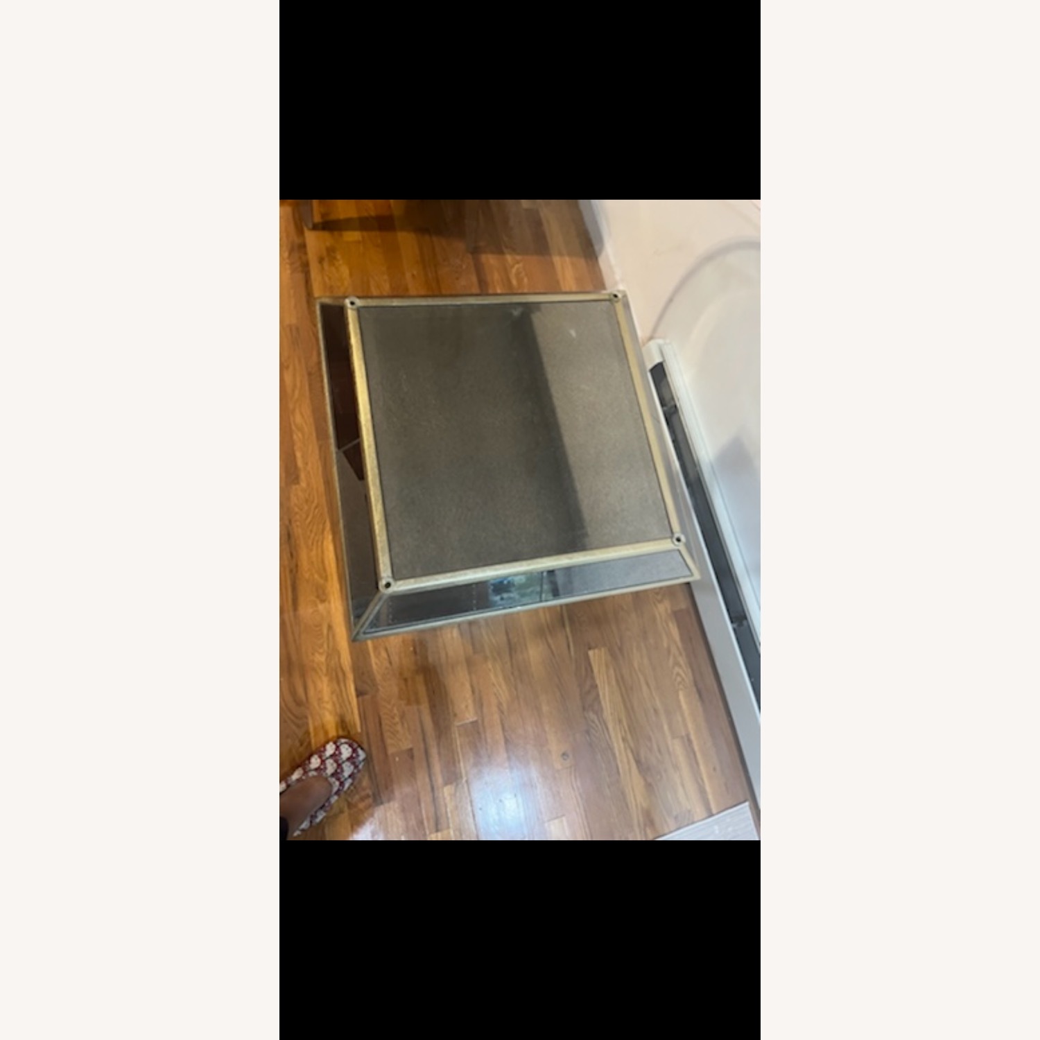 Macy’s 45 inch Silver Mirrored Table - image-6