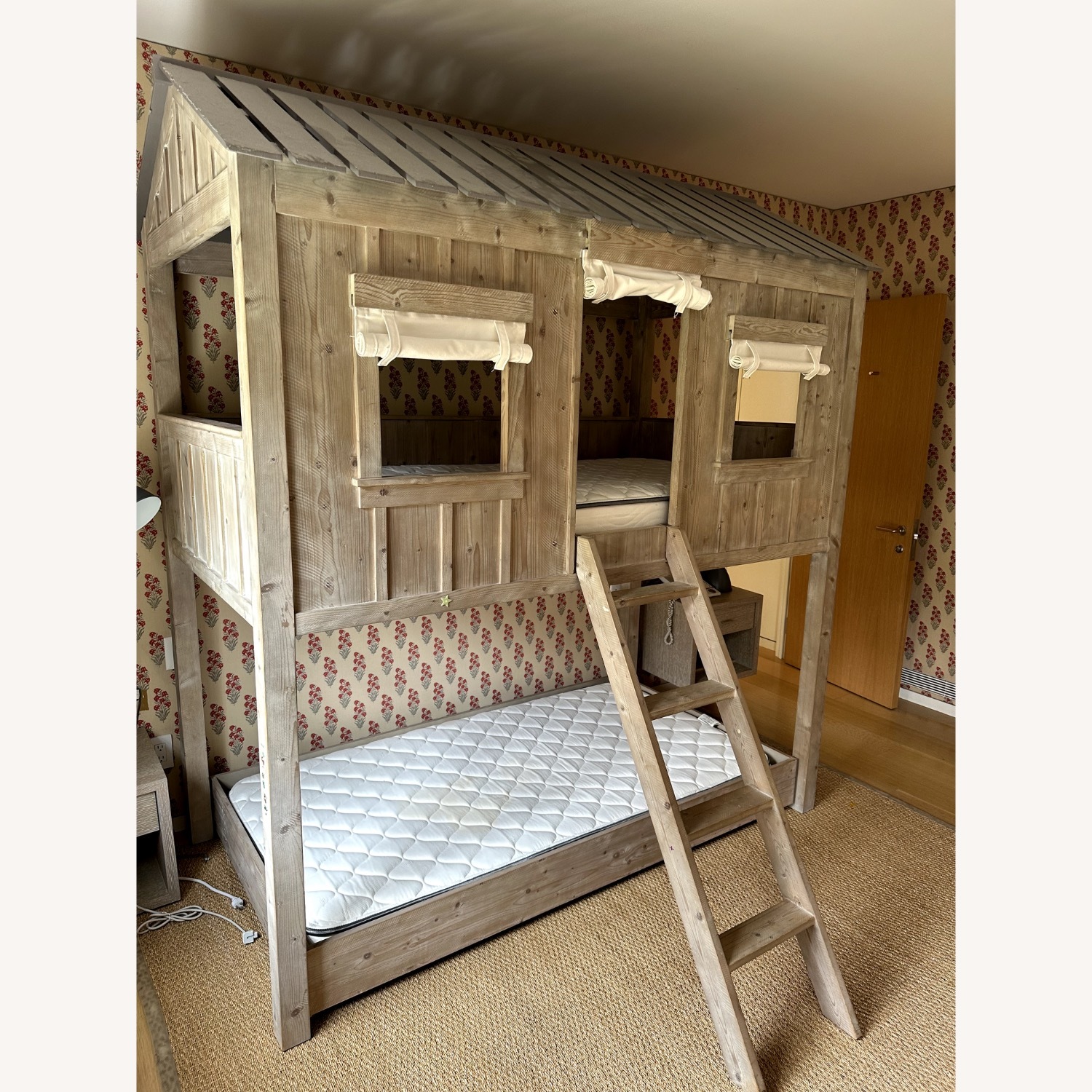 Restoration Hardware Cabin Loft Bed with Trundle - image-2