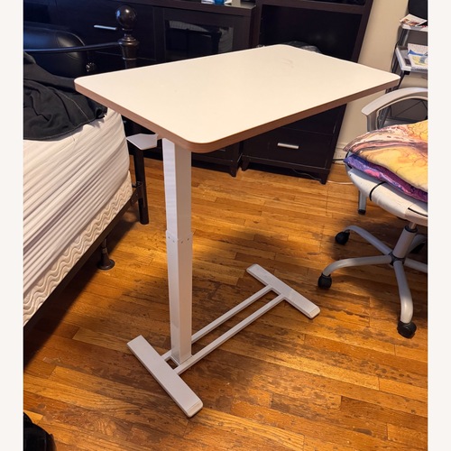 Used Sanodesk Medical Adjustable Bedside Table  for sale on AptDeco