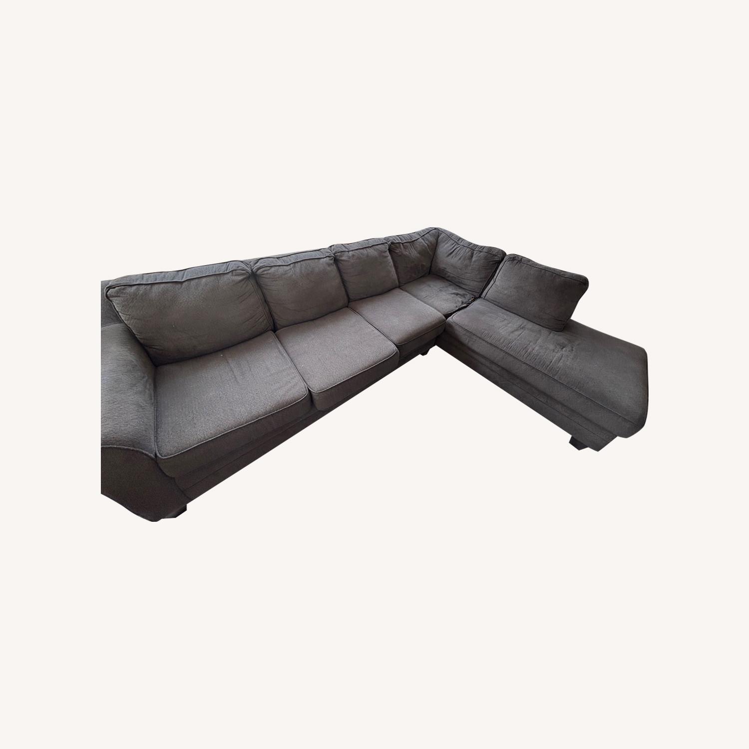 Dark Gray Sectional - image-0