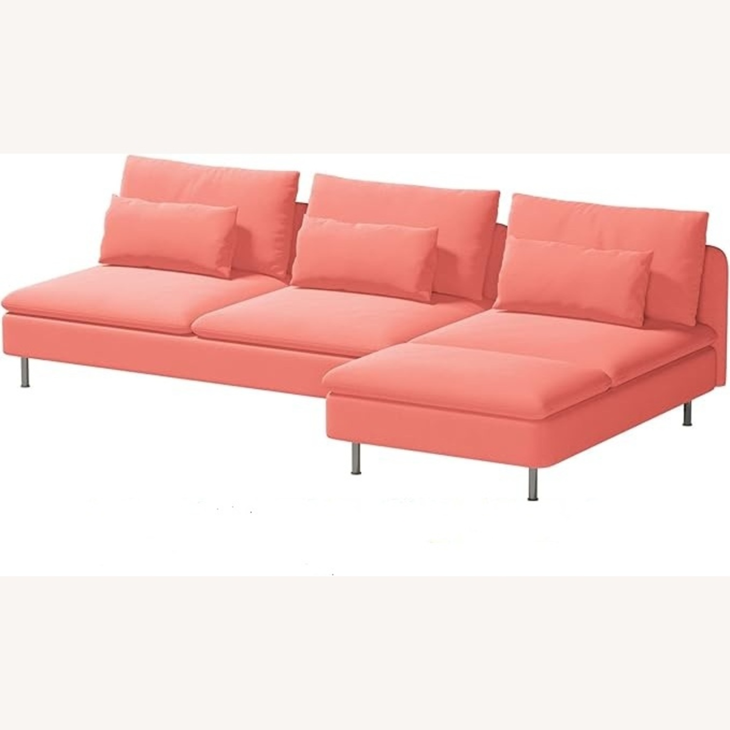  IKEA SODERHAM Sectional, Rose Velveteen - image-6