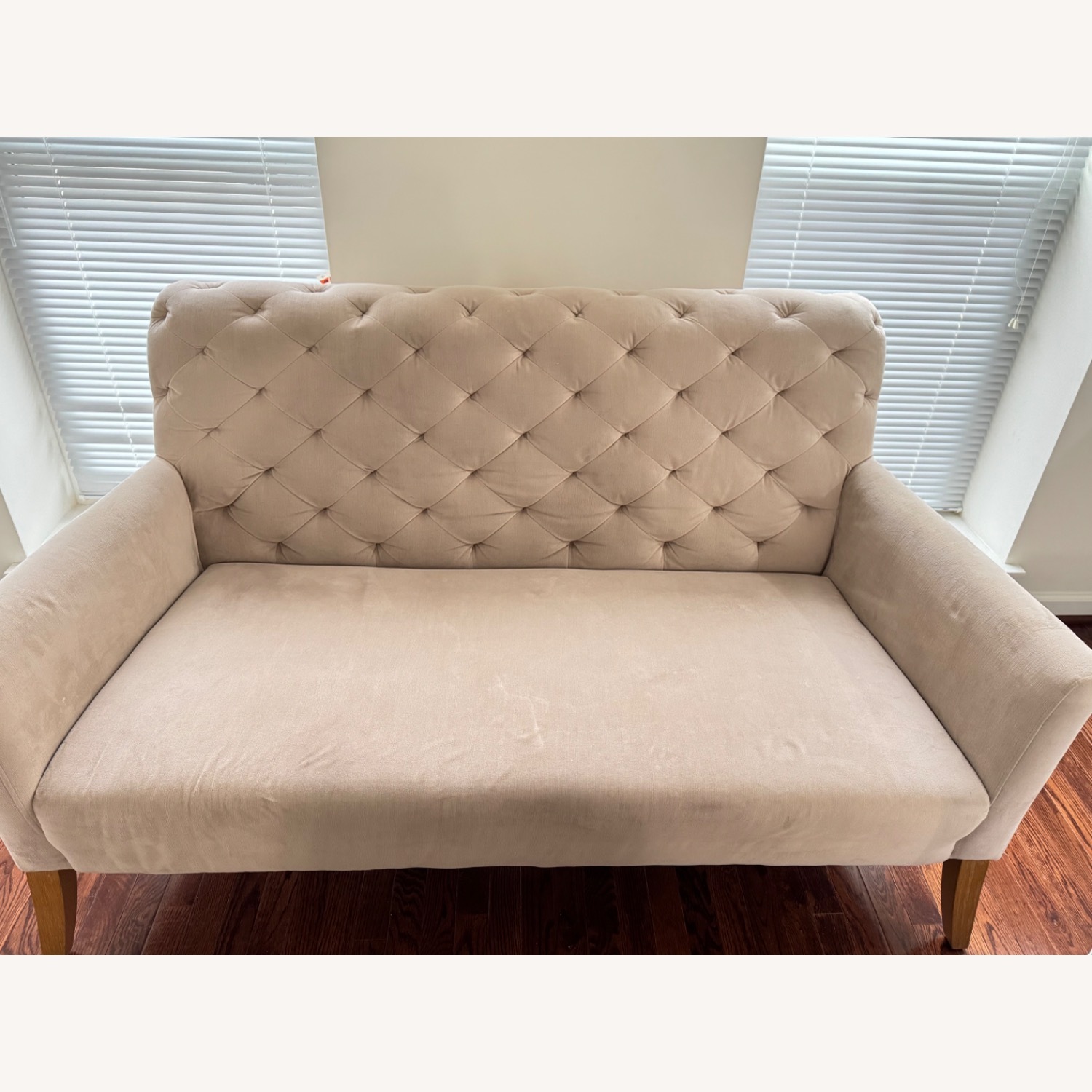 West Elm Elton Dusty Blush Settee - image-2