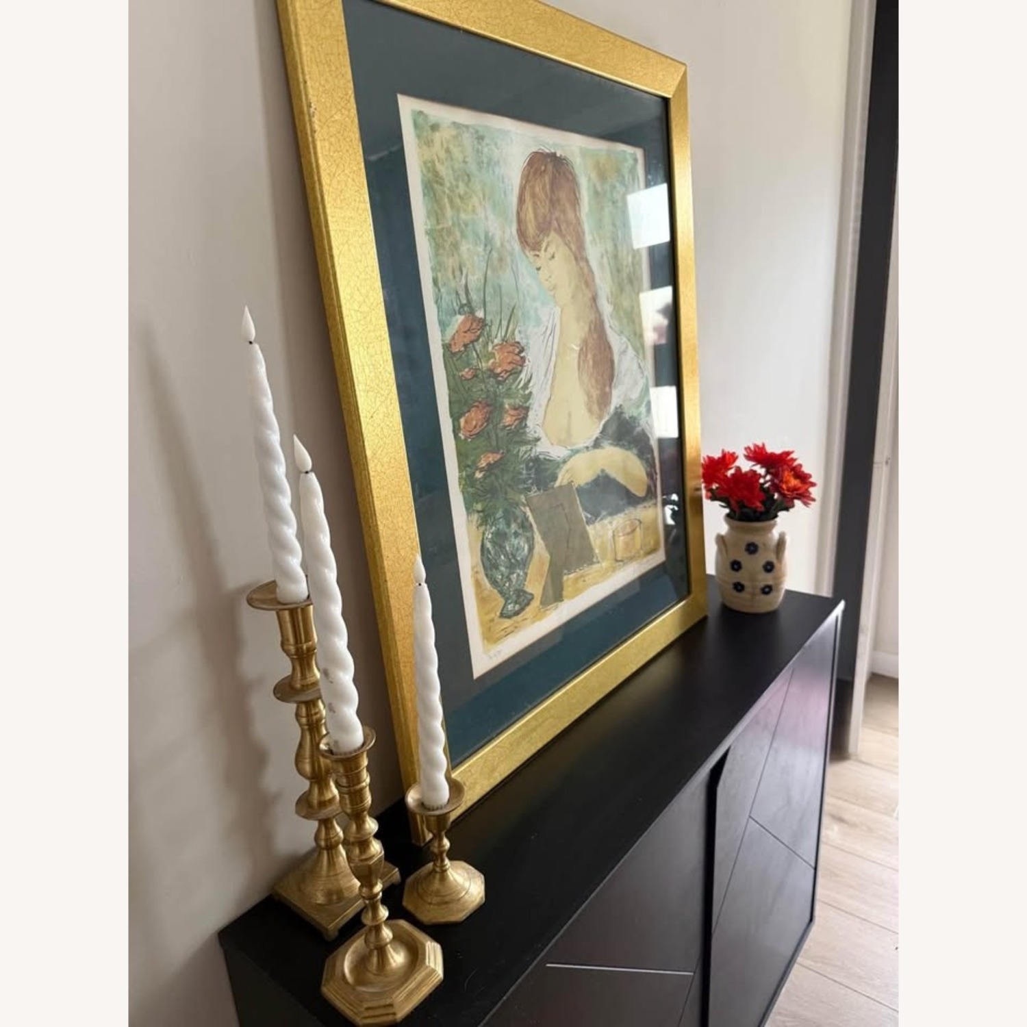 MCM Bertold Taubert Woman Flowers Signed - image-5