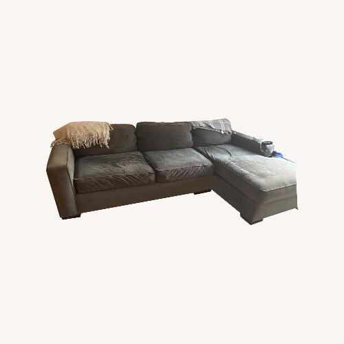 Used Grey/Green Comfy Couch for sale on AptDeco