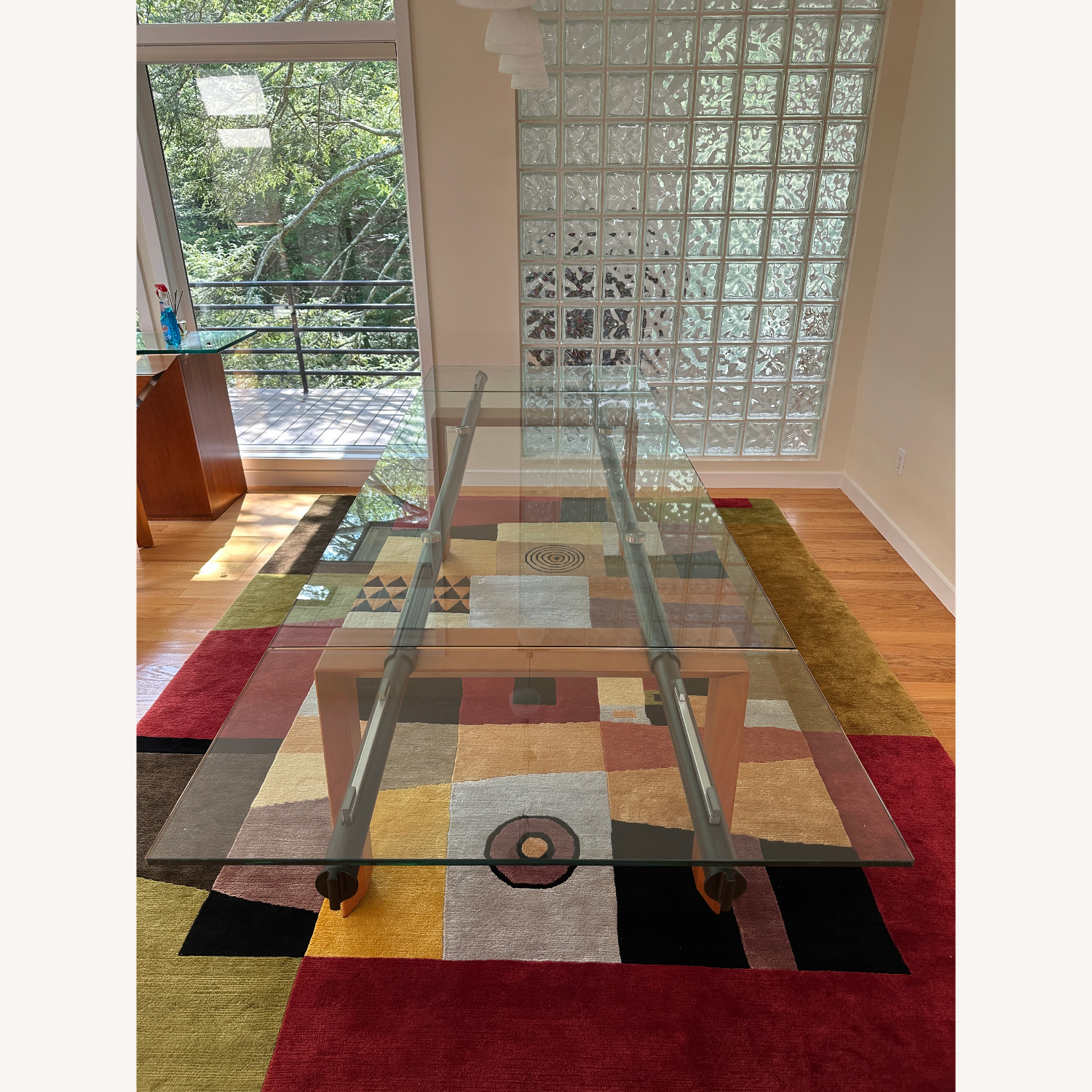 Roche Bobois Glass Extension Dining Table - image-4