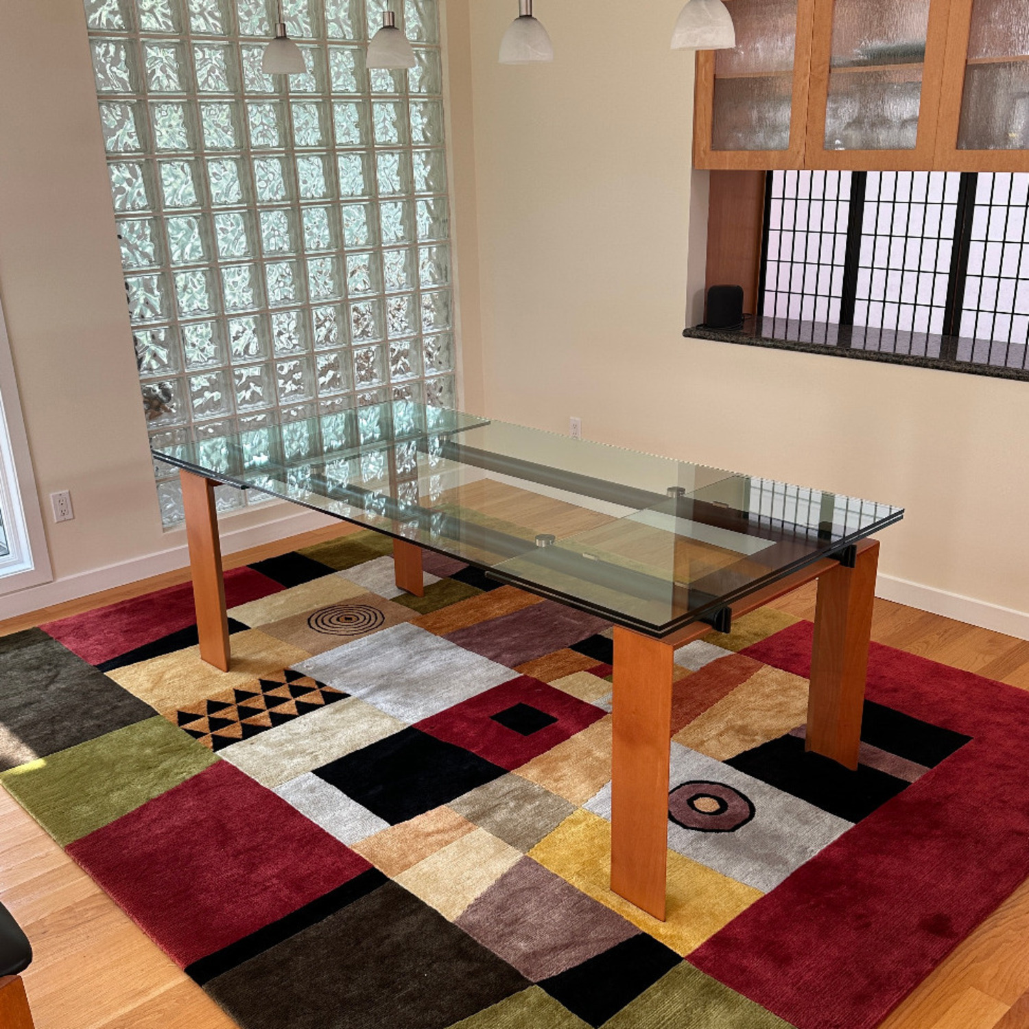 Roche Bobois Glass Extension Dining Table - image-11