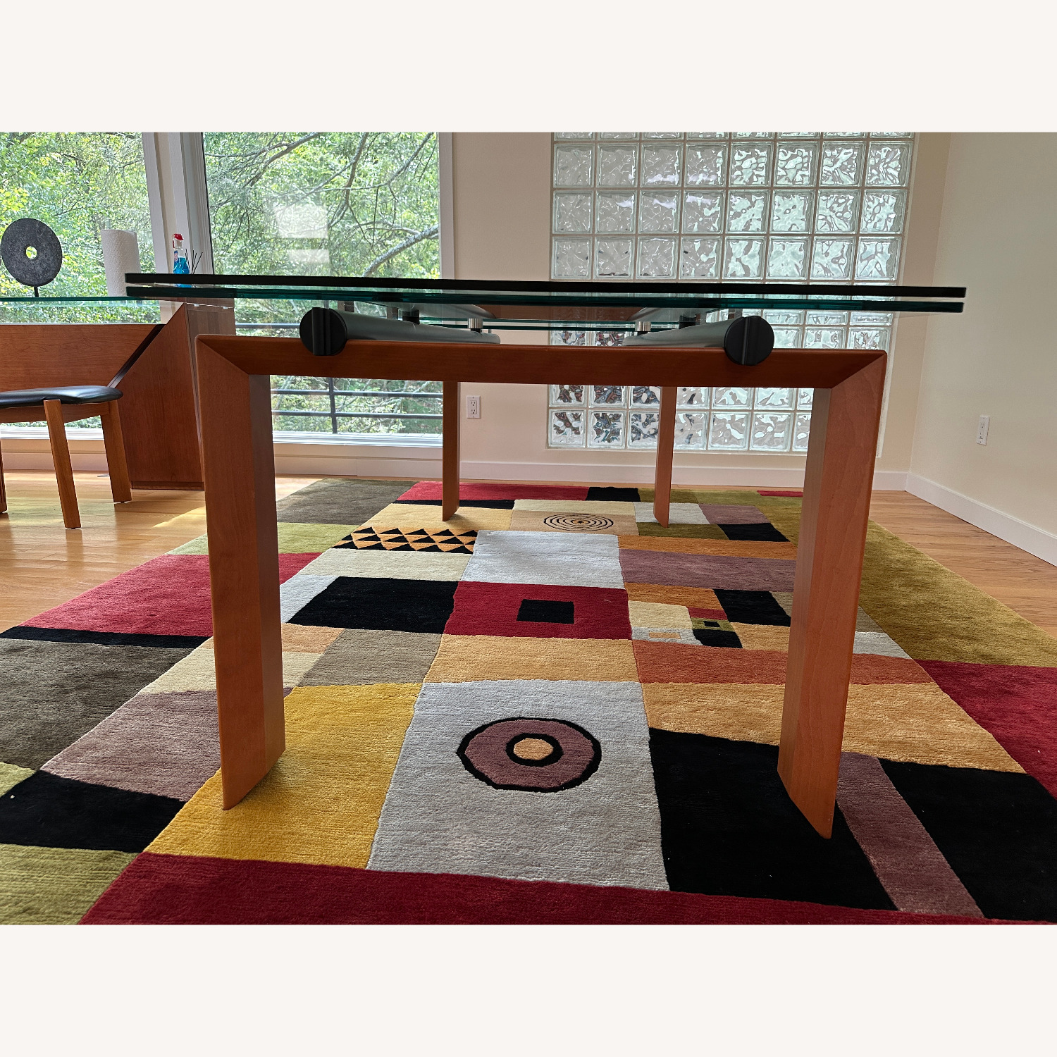 Roche Bobois Glass Extension Dining Table - image-5