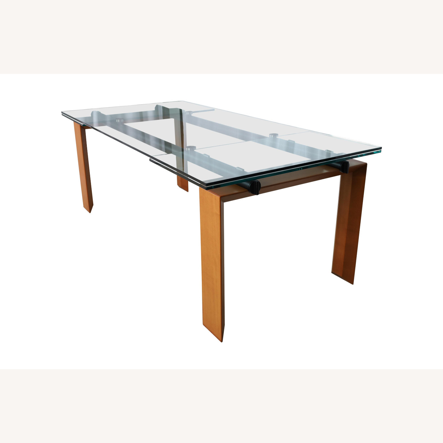 Roche Bobois Glass Extension Dining Table - image-10