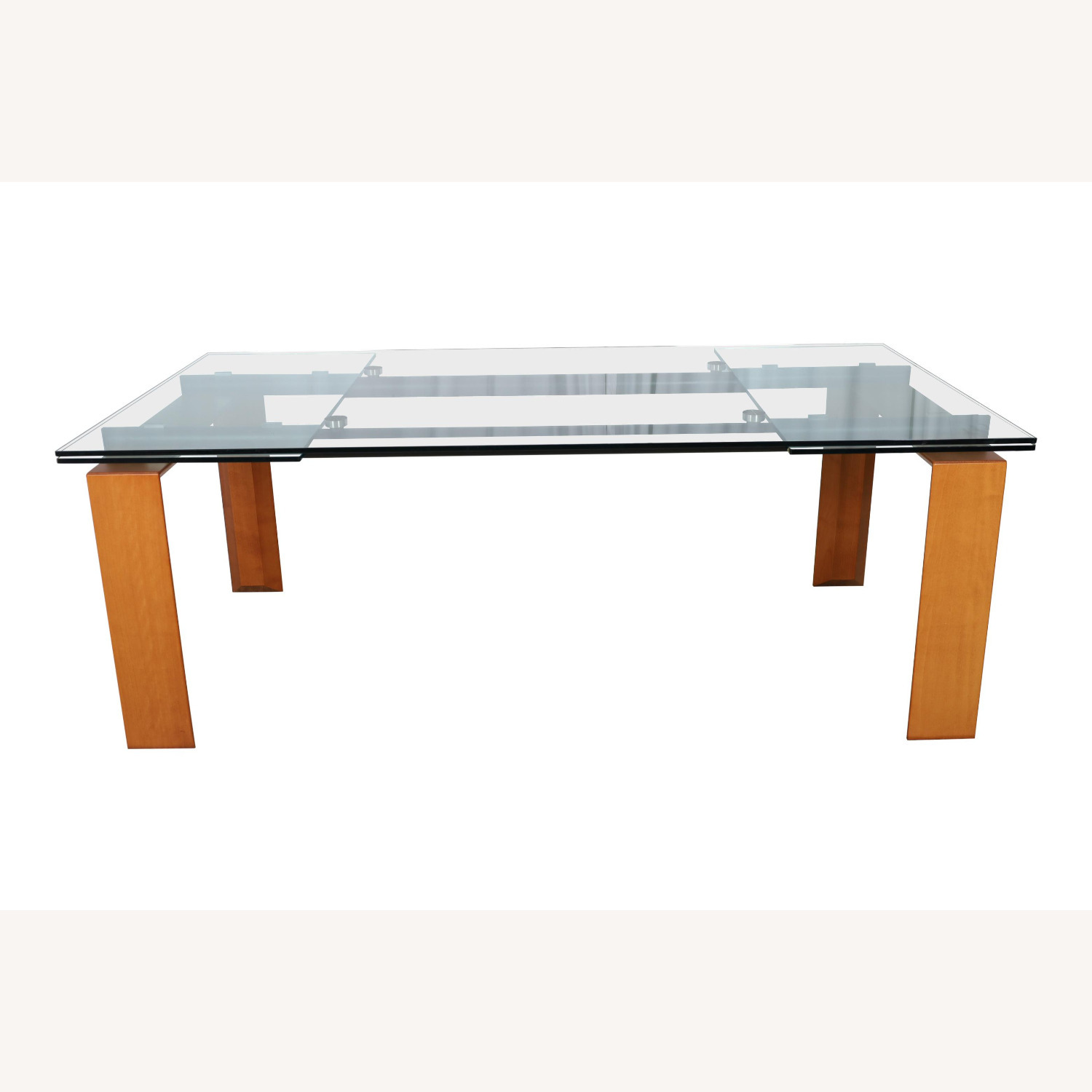 Roche Bobois Glass Extension Dining Table - image-8