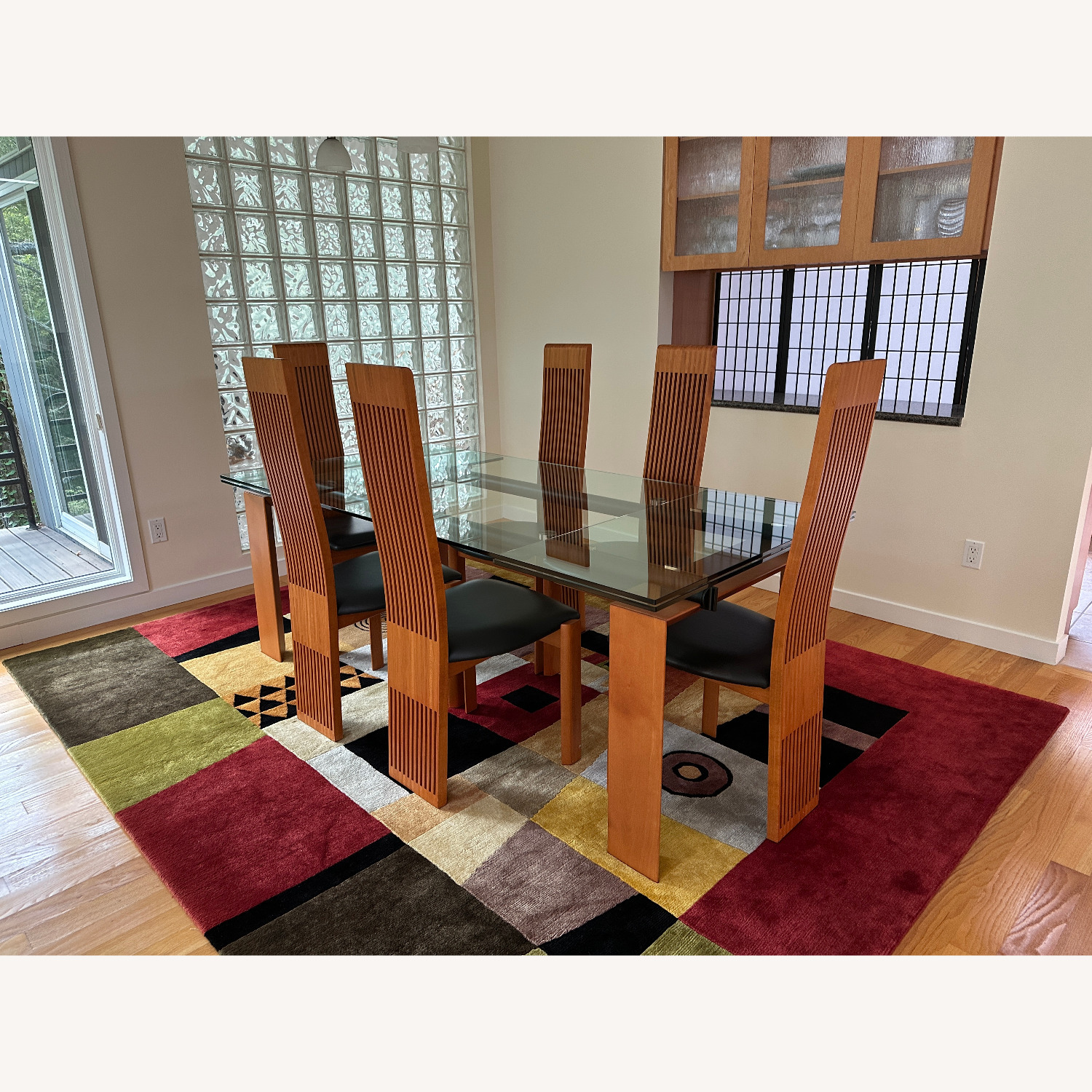 Roche Bobois Glass Extension Dining Table - image-6