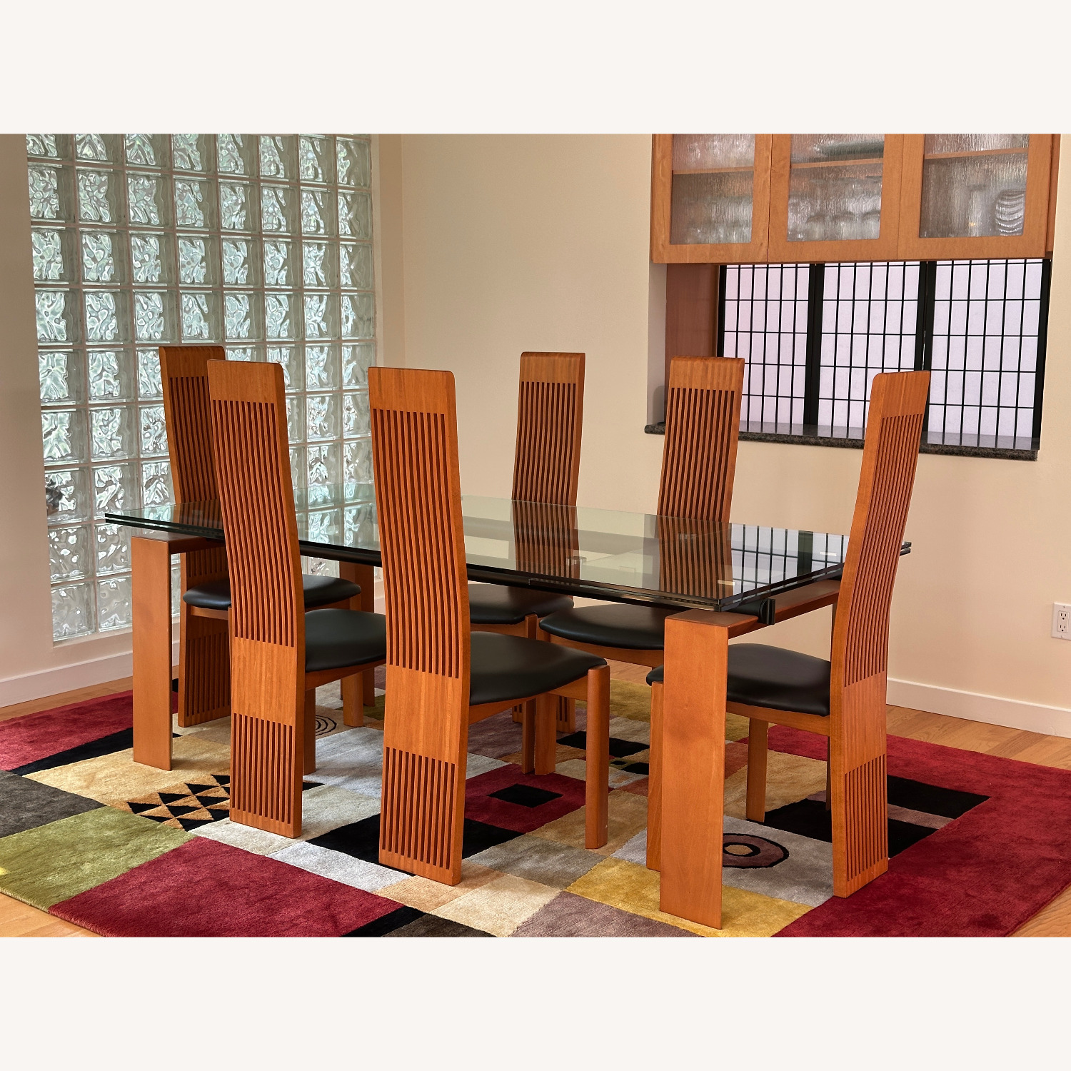 Roche Bobois Glass Extension Dining Table - image-7