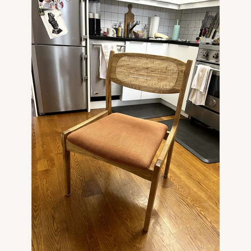 Used Anthropologie Zoey Caned Armless Dining Chair  for sale on AptDeco