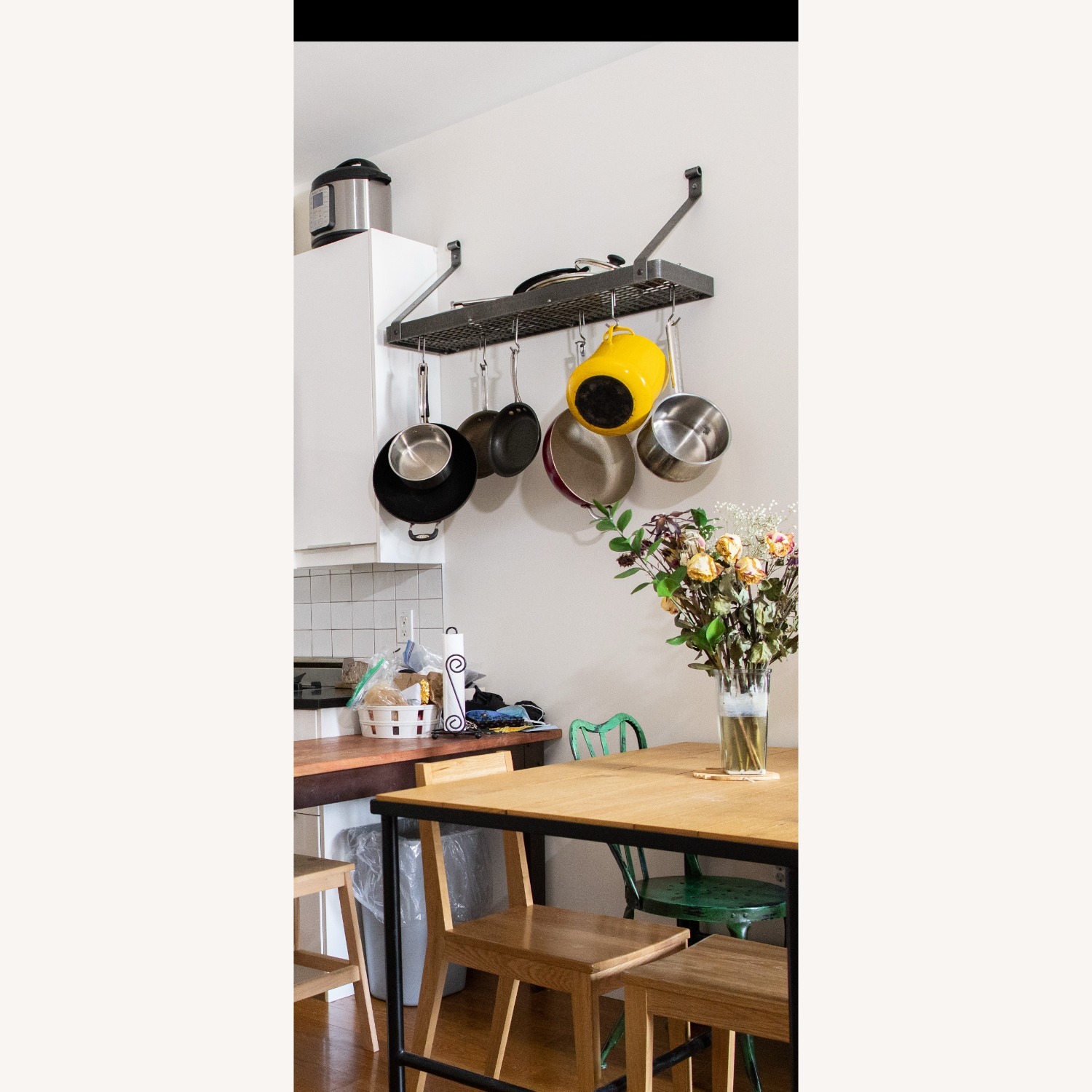Enclume Wall-Mounted Steel Pot Rack - image-2