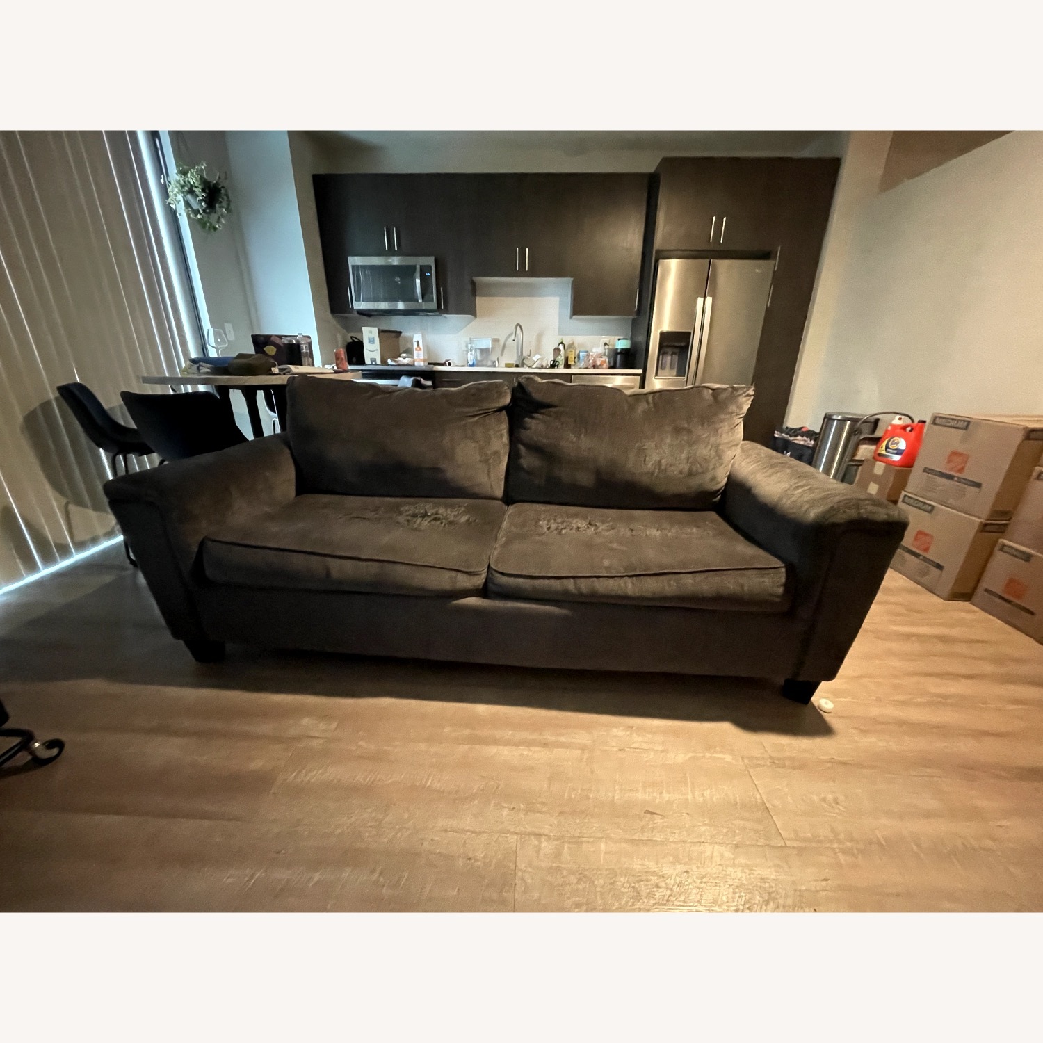 Dark Gray Sleeper Sofa - image-2