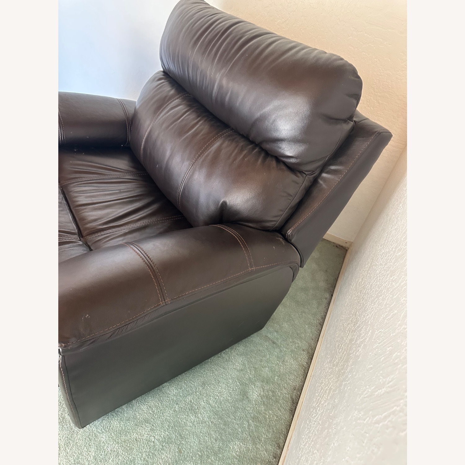 Lazy-boy Oversized Leather Recliner - image-2