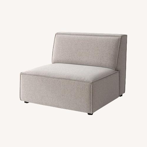 Used AllModern Shonnard Slipper Chair in Taupe Boucle for sale on AptDeco