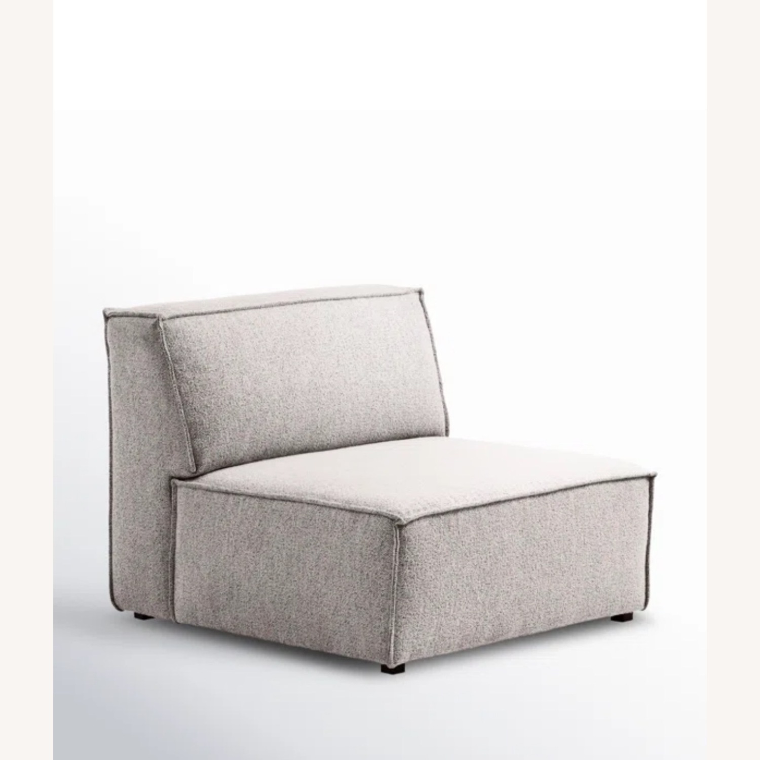 AllModern Shonnard Slipper Chair in Taupe Boucle - image-6