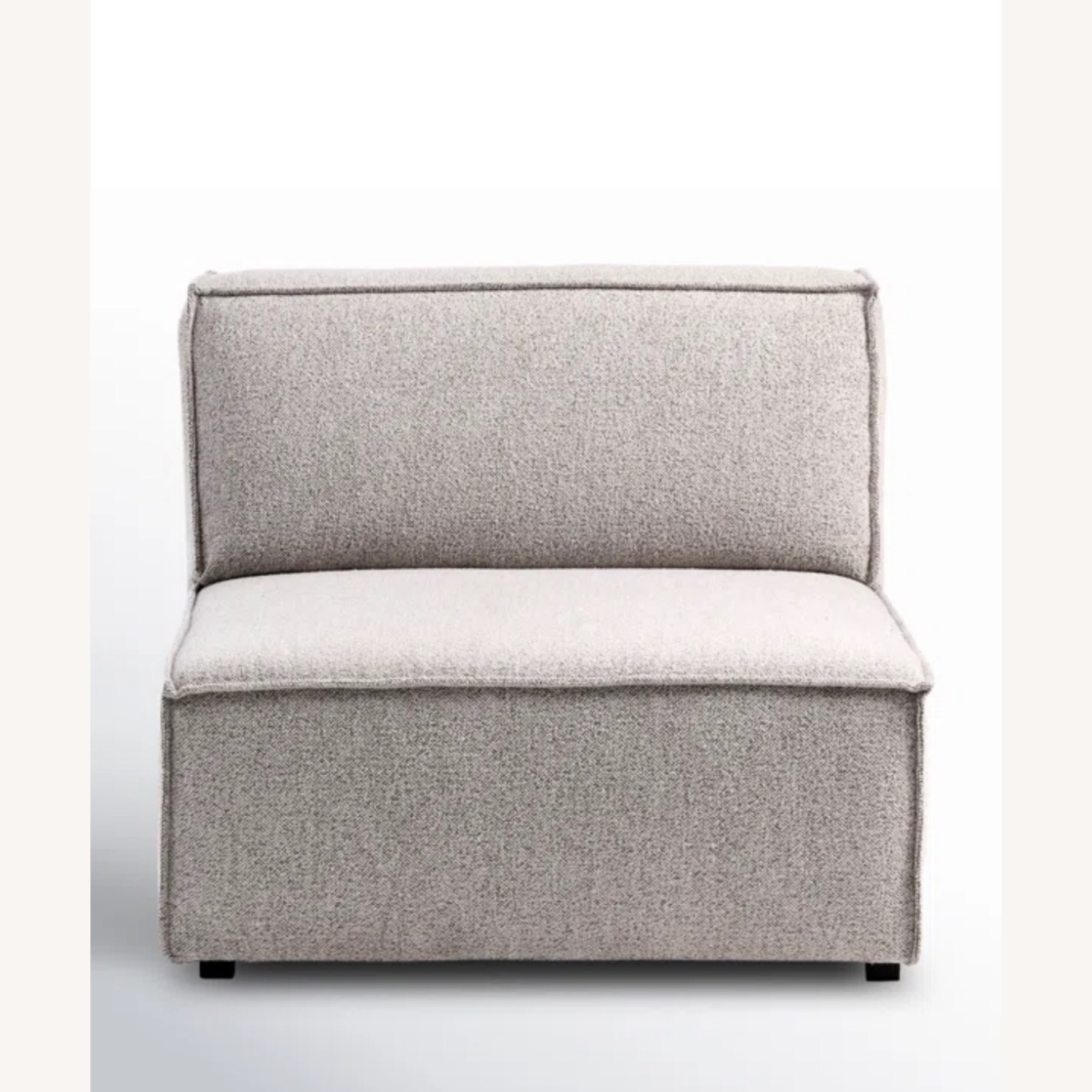 AllModern Shonnard Slipper Chair in Taupe Boucle - image-1