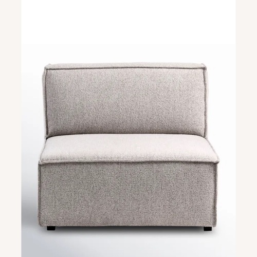 Used AllModern Shonnard Slipper Chair in Taupe Boucle for sale on AptDeco