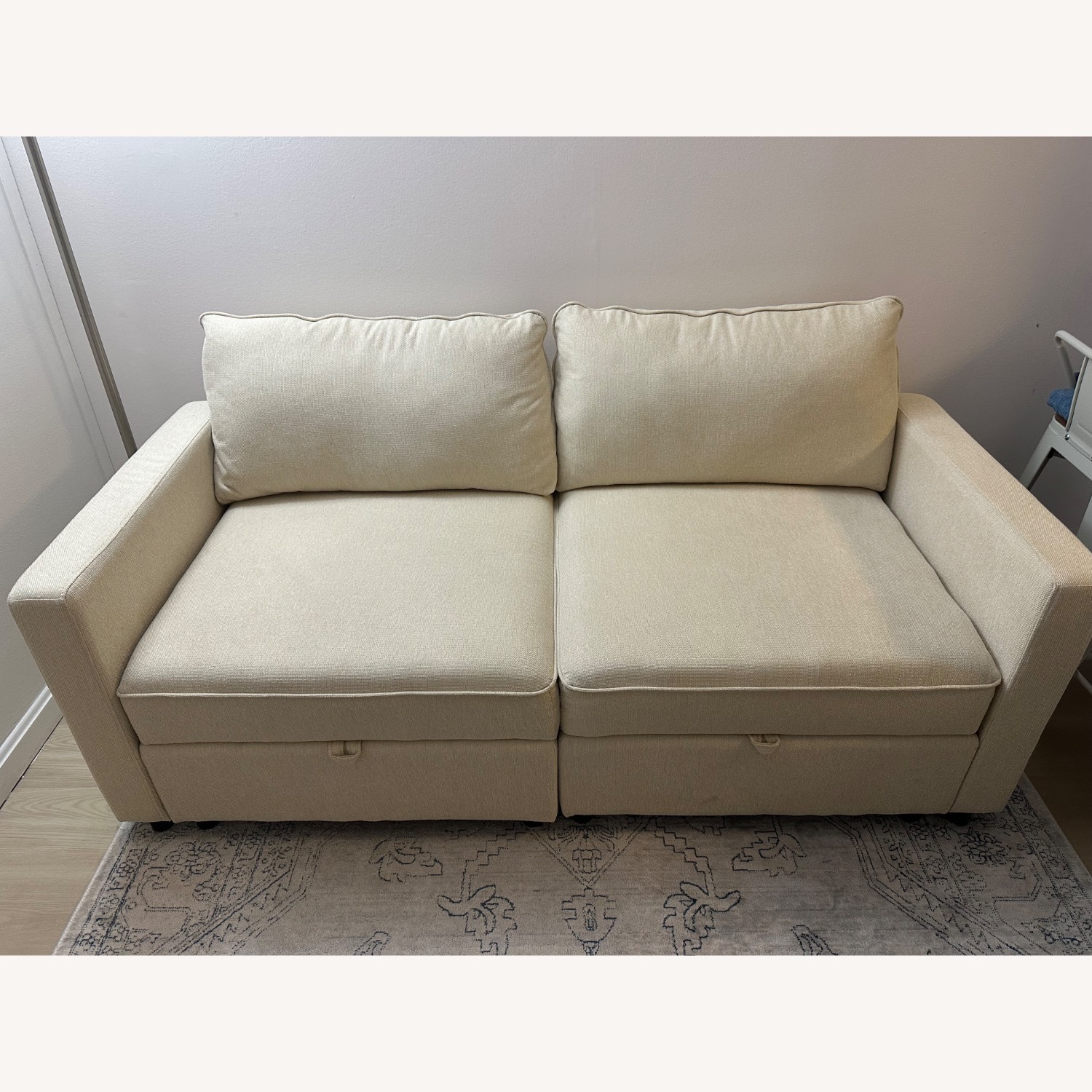 Twanna 67.6'' Square Arm Modular 2 Seat Loveseat  - image-2