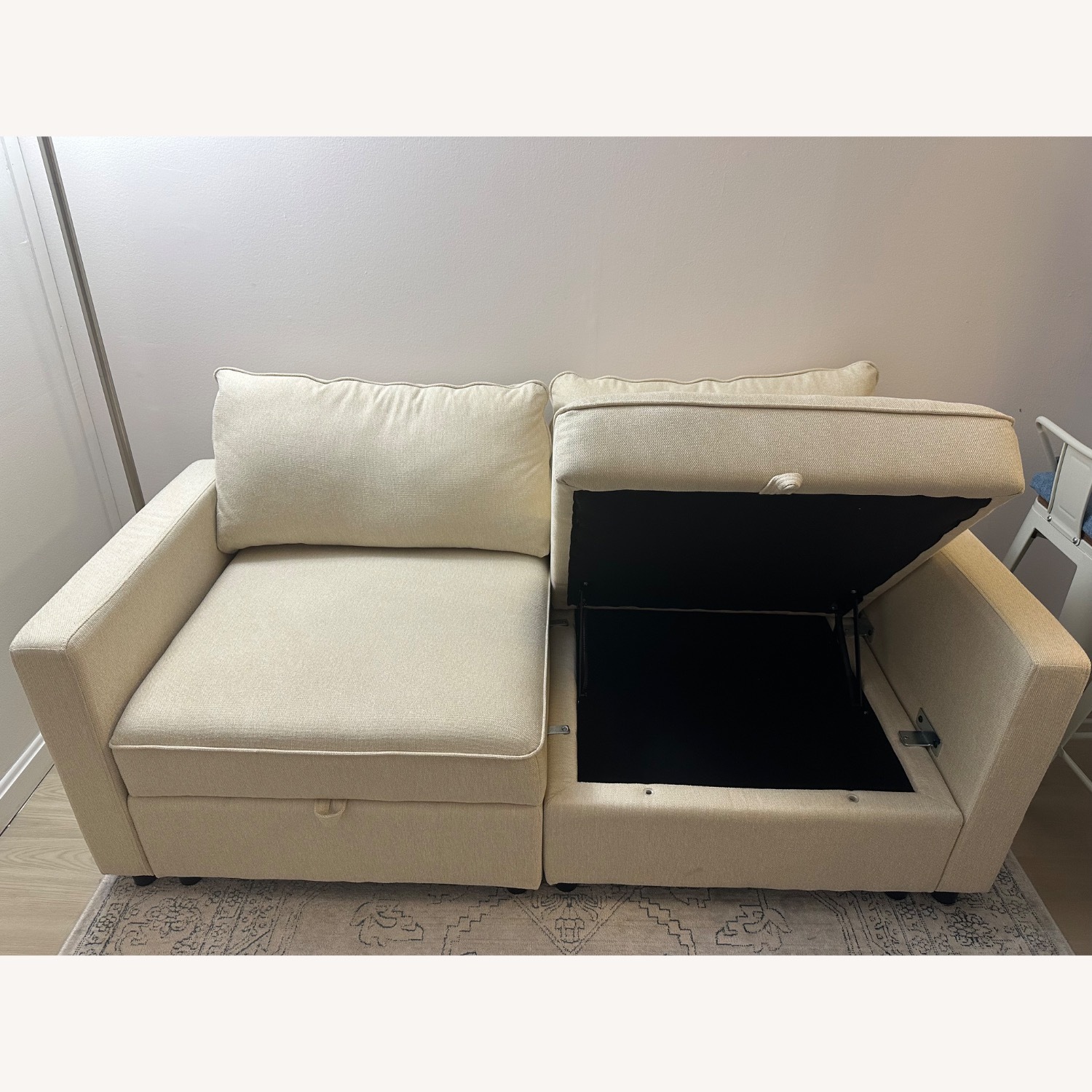 Twanna 67.6'' Square Arm Modular 2 Seat Loveseat  - image-1